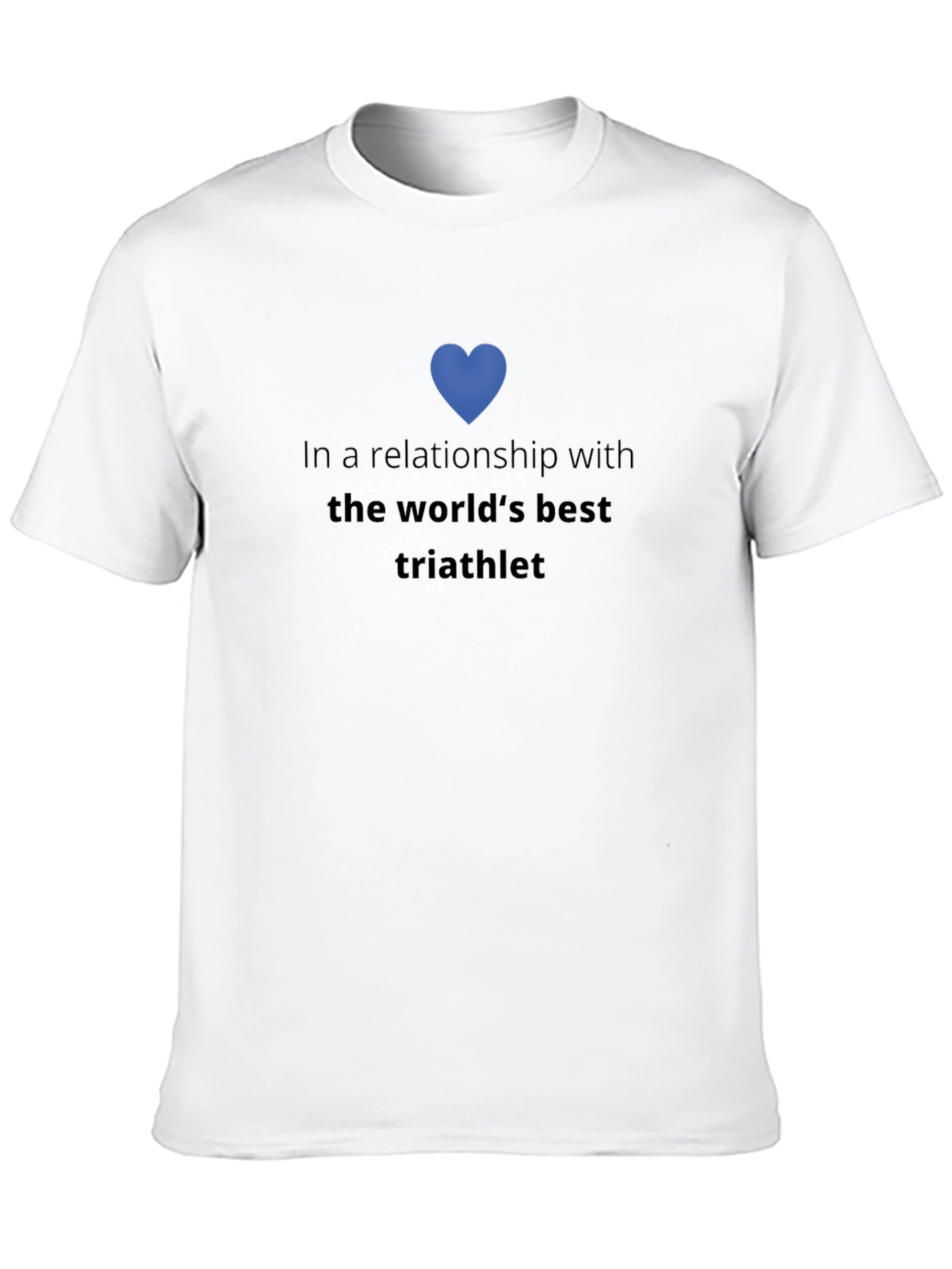 Black Triathlete Relationship T-Shirt view 10