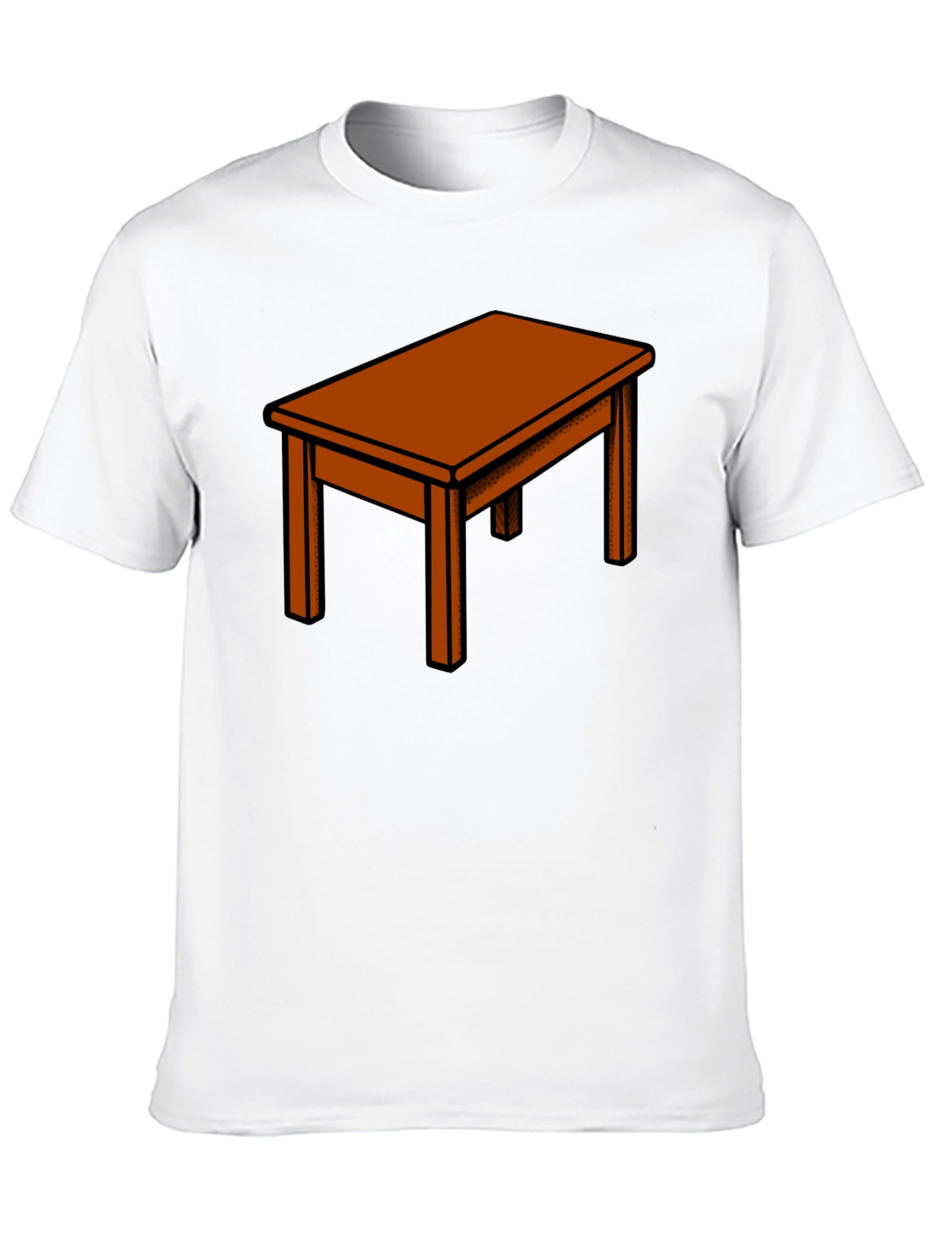 Black Table Graphic Tee - Unique Design view 10