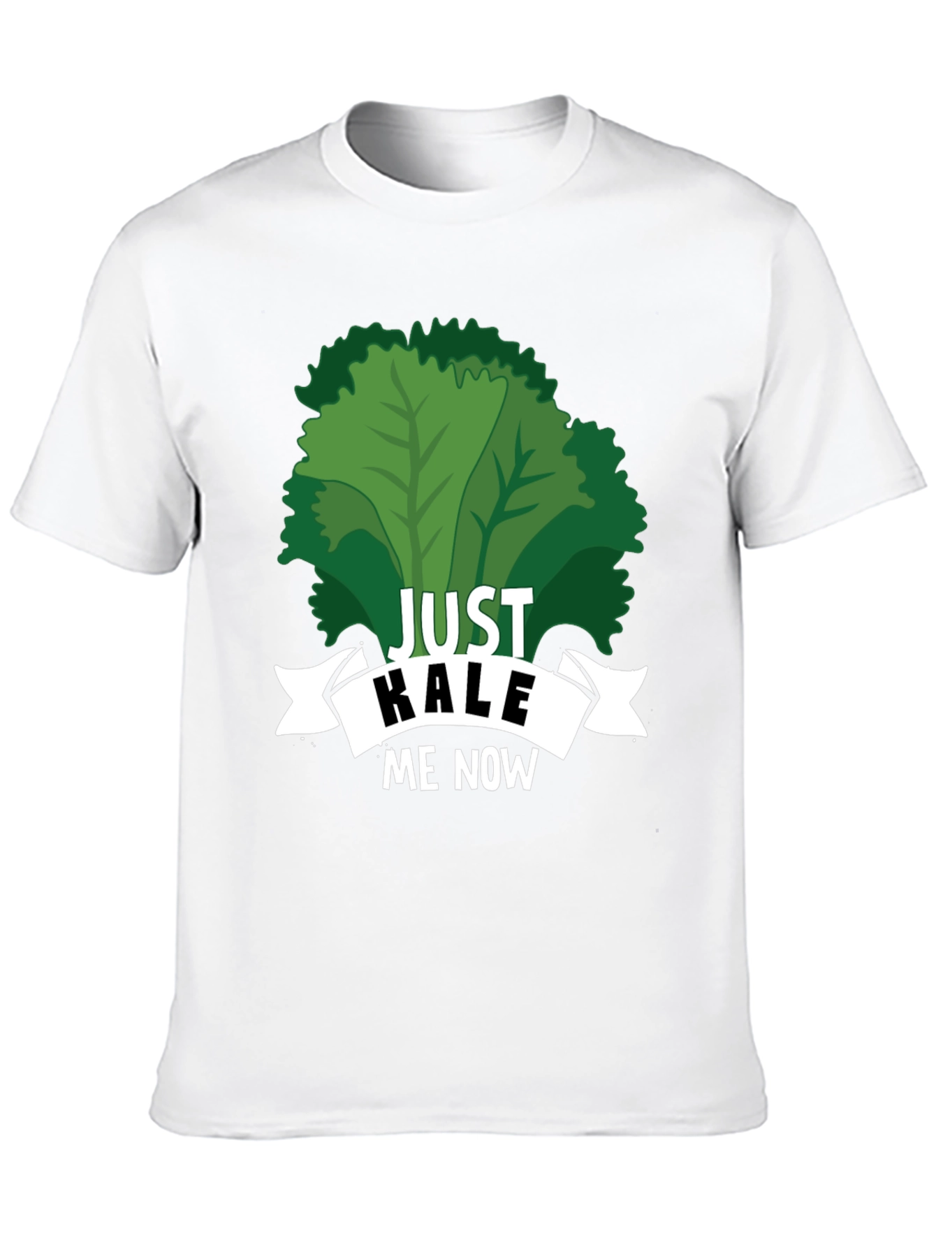 Black Just Kale Me Now Funny Vegan T-Shirt view 10