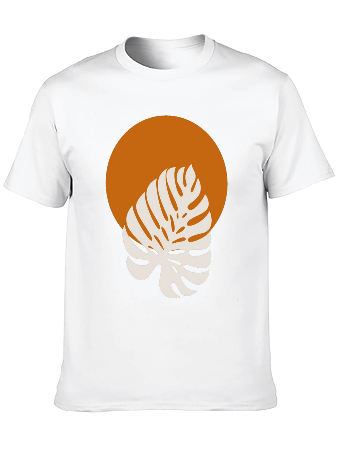 Black Monstera Graphic Tee - Modern Tropical Style view 10