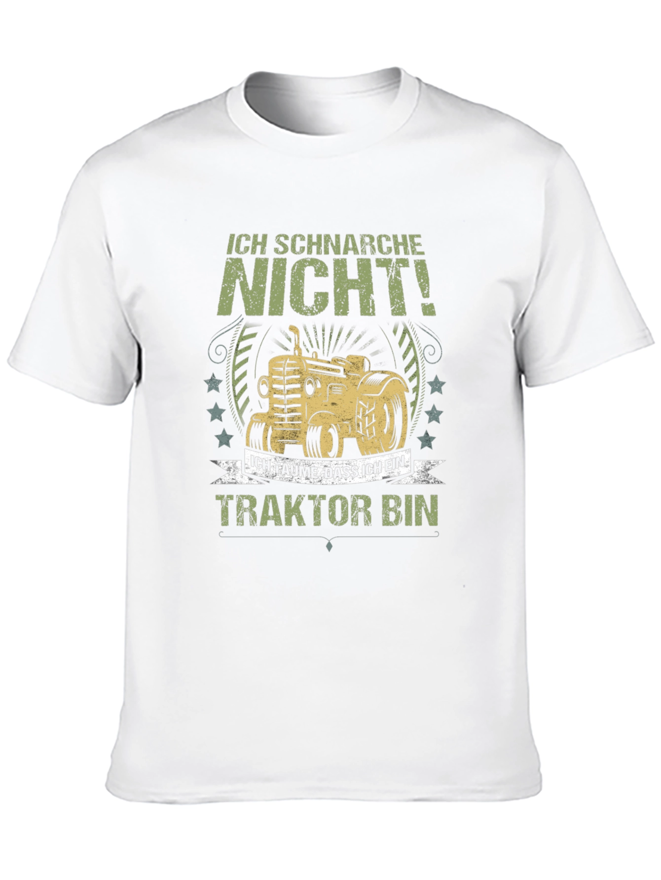 Black Funny Tractor T-Shirt - I Don't Snore view 10