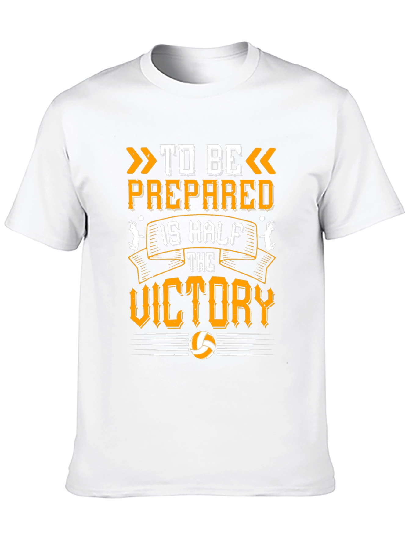 Black Volleyball T-Shirt: Be Prepared for Victory view 10