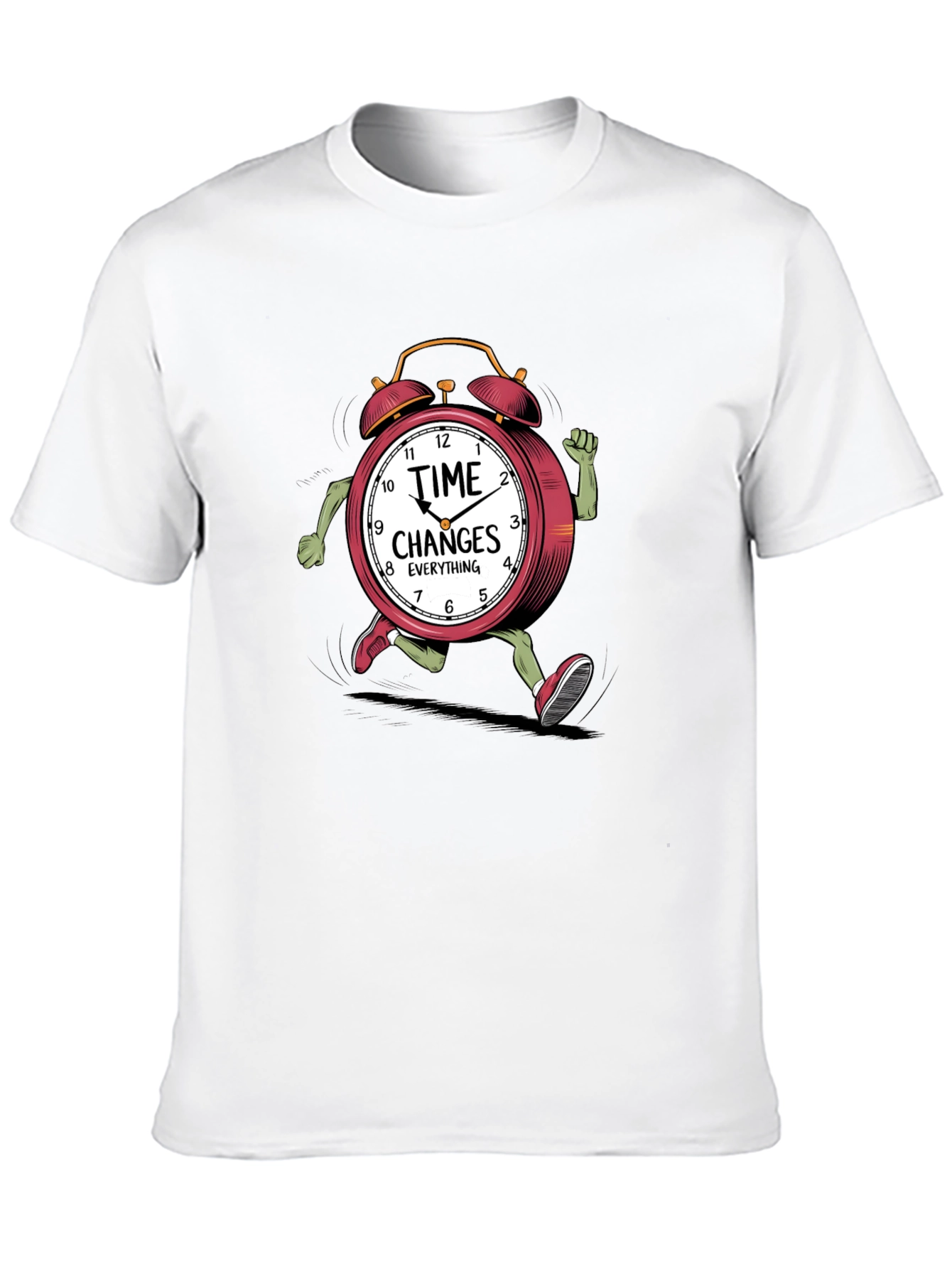 Black Time Changes Everything Graphic Tee view 10