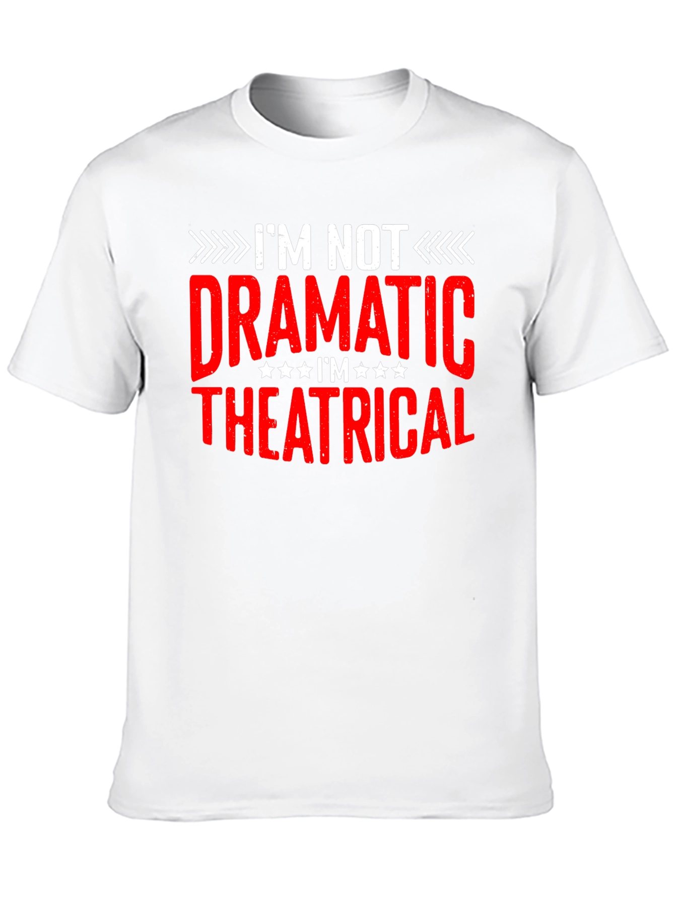 Black I'm Not Dramatic Theatrical Black T-Shirt view 10