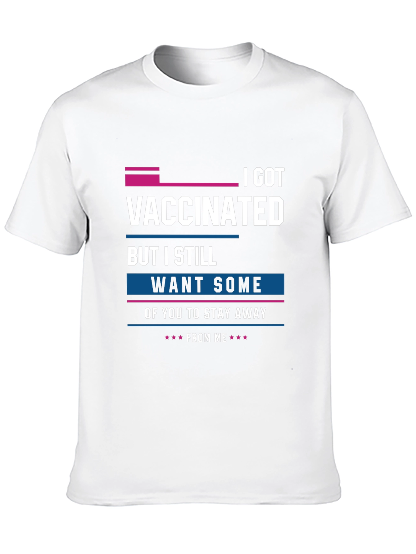 Black Vaccinated Stay Away T-Shirt - Funny Sarcastic Social Distancing Tee view 10