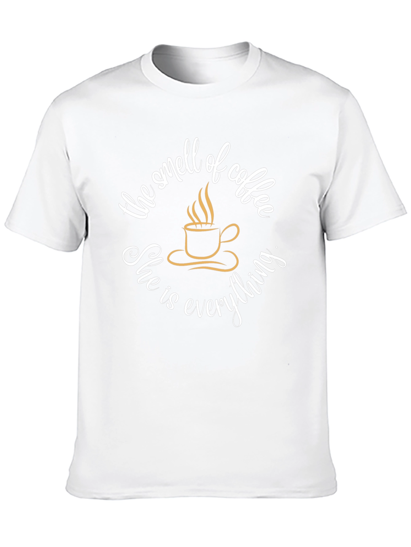 Black Coffee Lover T-Shirt - The Smell of Coffee, She is Everything view 10