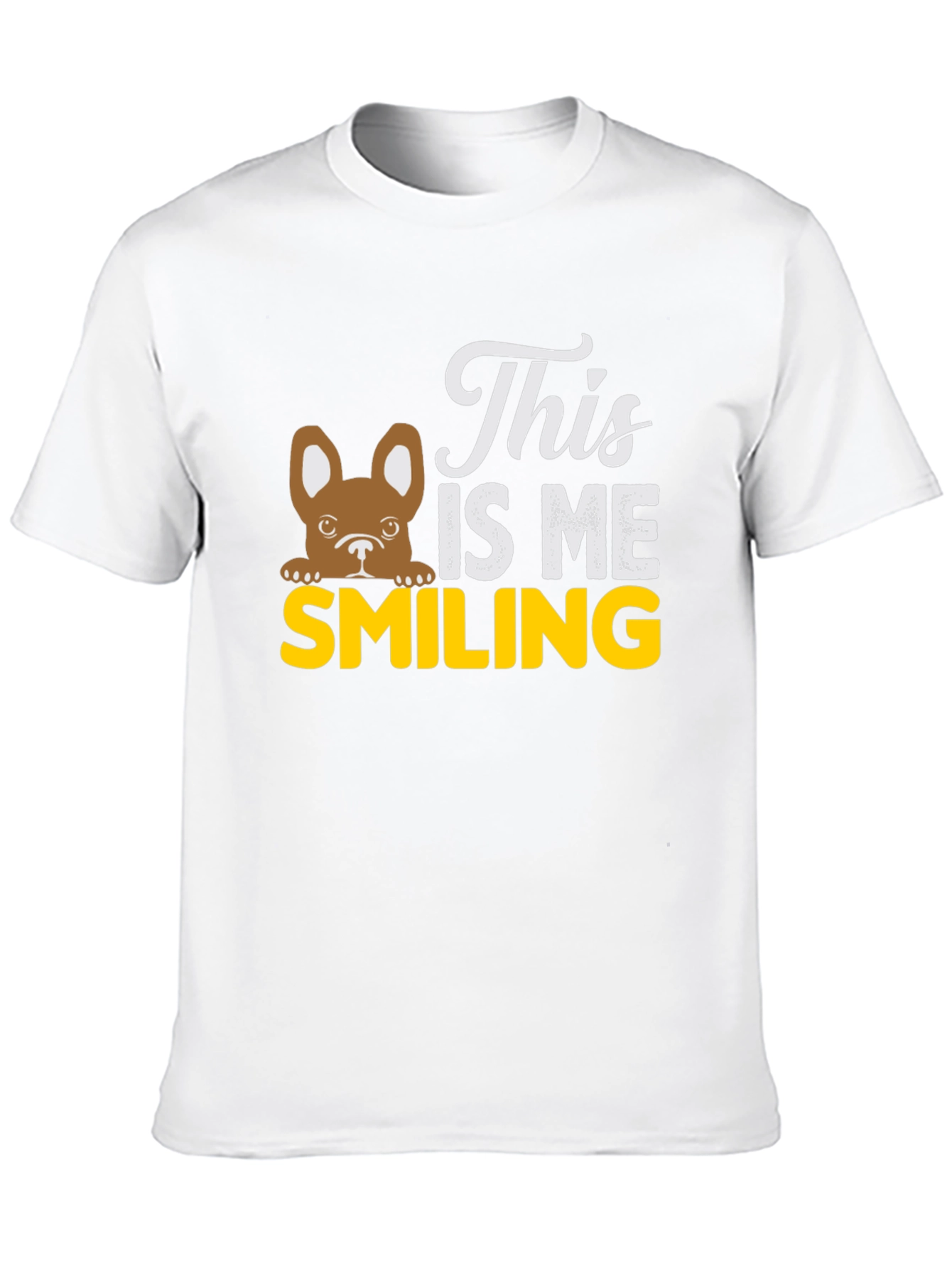 Black This Is Me Smiling Dog T-Shirt view 10