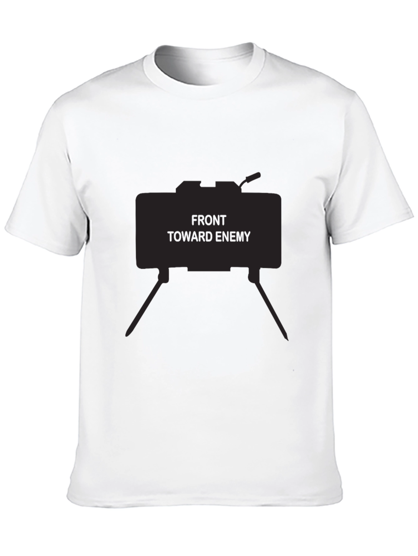 Black Front Toward Enemy Graphic Tee - Black view 10