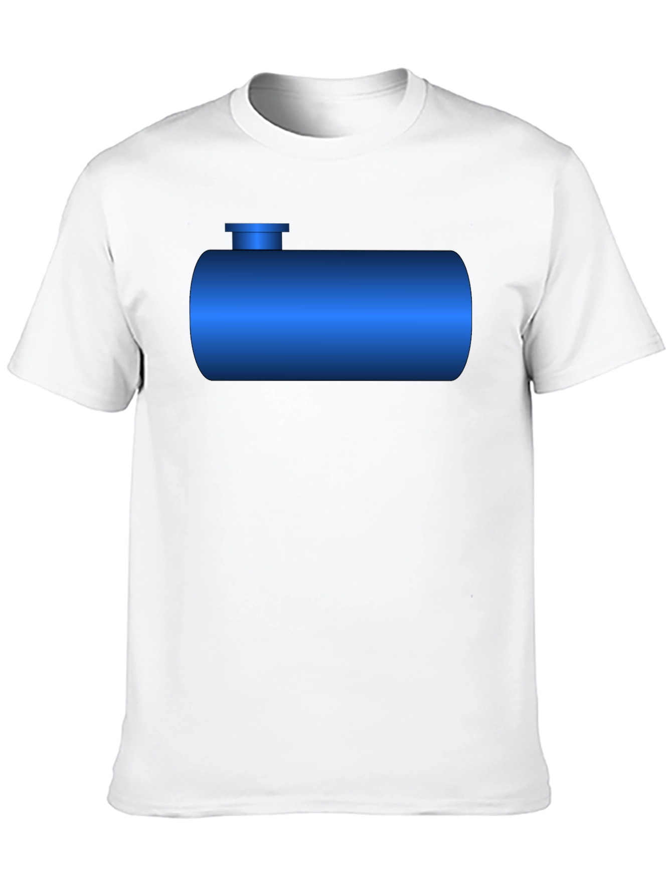 Black Blue Tank T-Shirt - Novelty Graphic Tee view 10