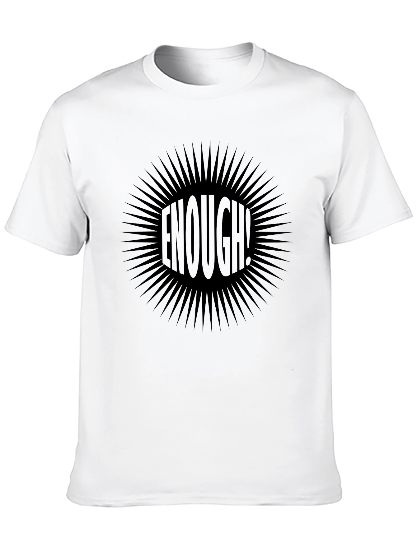 Black Enough! Graphic Print Black T-Shirt view 10