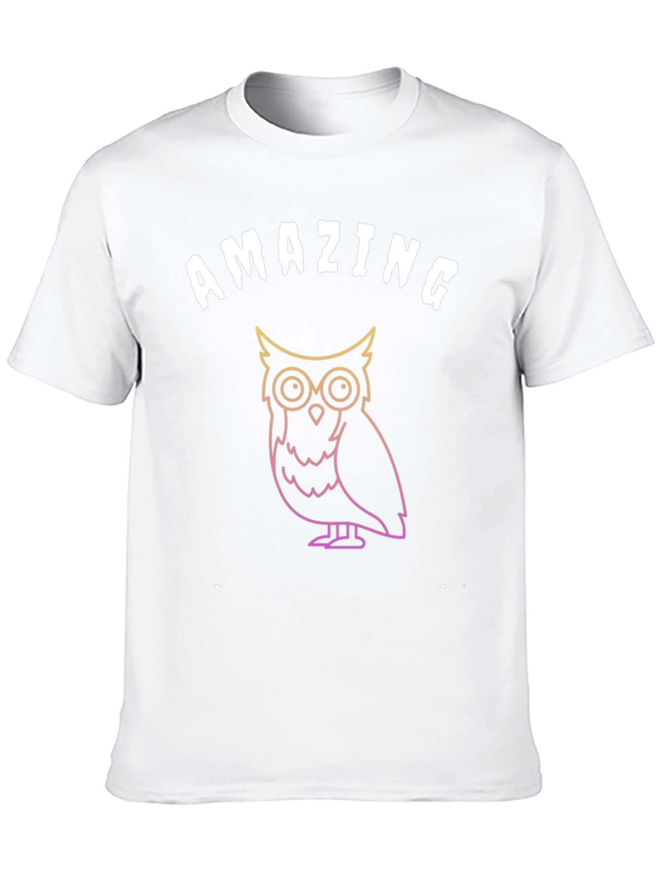 Black Amazing Owl Graphic T-Shirt - Soft Black Tee view 10