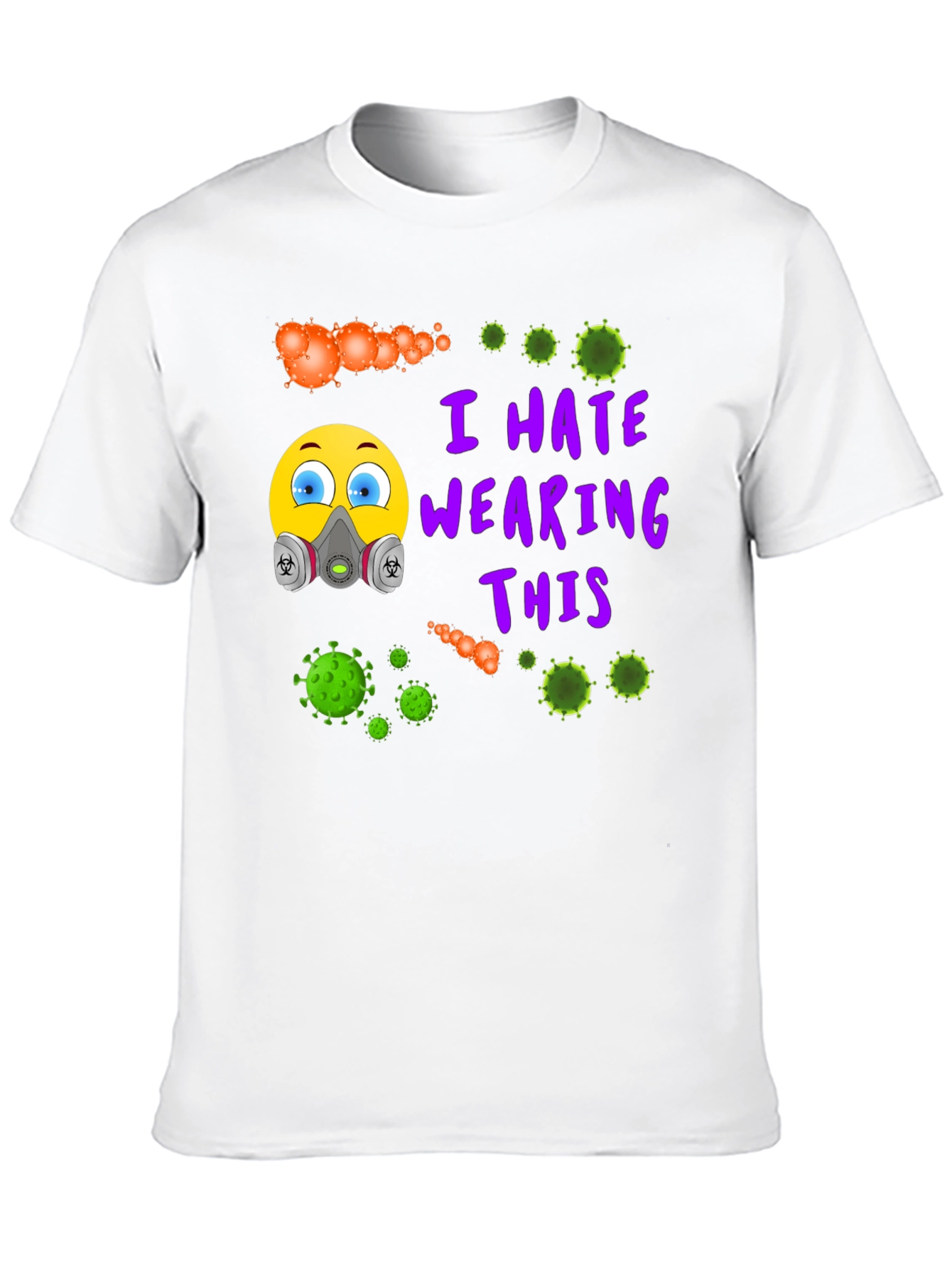 Black I Hate Wearing This T-Shirt - Novelty Virus Graphic Tee view 10