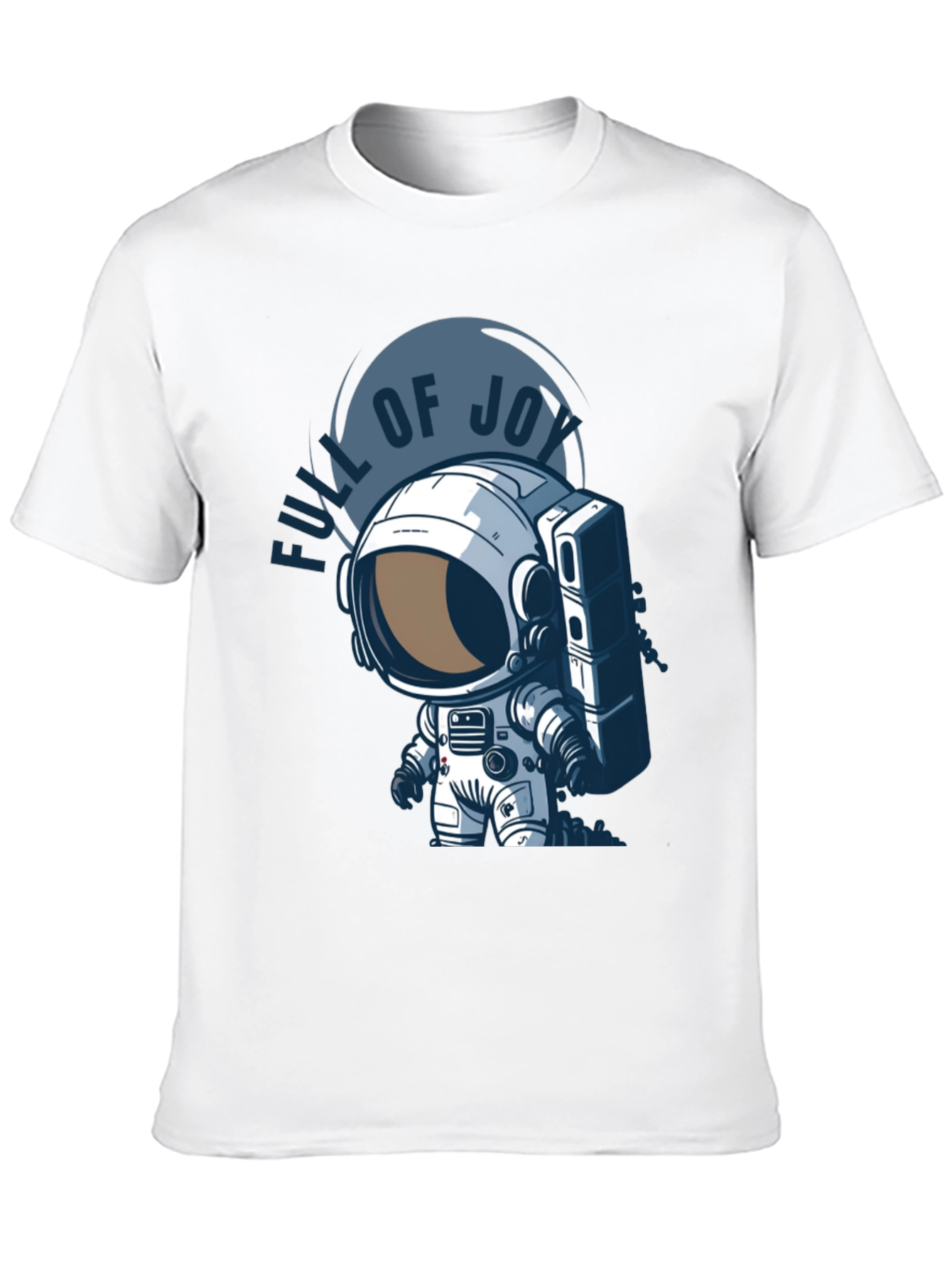 Black Full of Joy Astronaut Graphic T-Shirt view 10