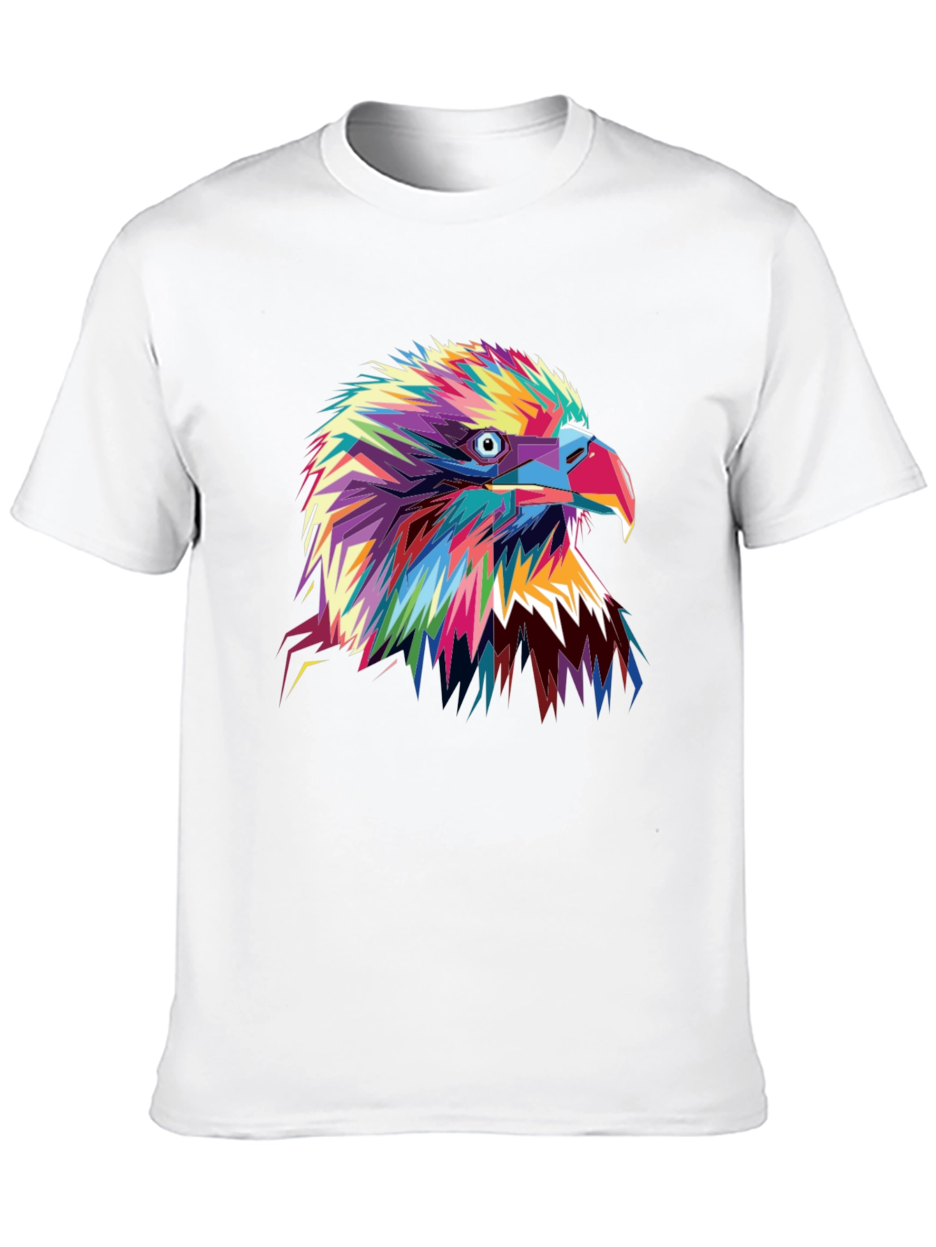 Black Bold Eagle Graphic Tee - Vibrant Colorful Bird T-Shirt view 10