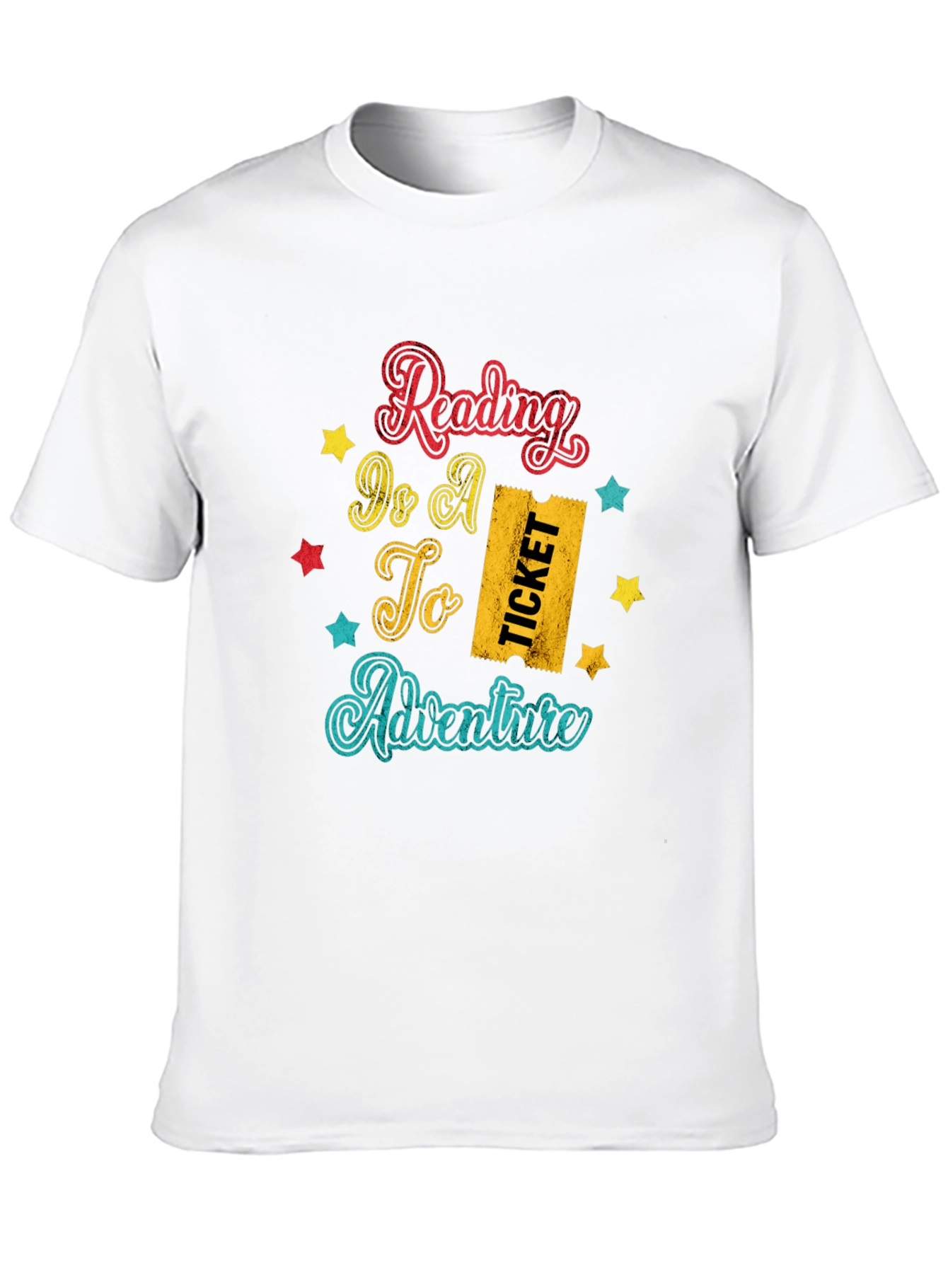 Black Reading Is a Ticket to Adventure Graphic Tee view 10