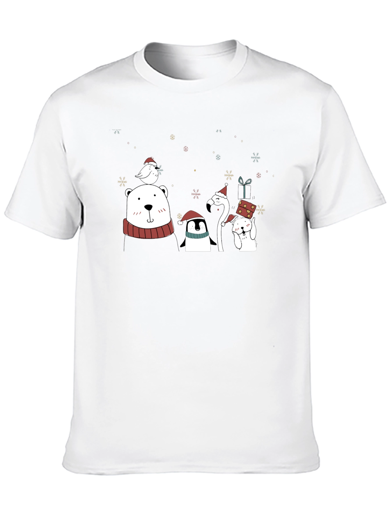 Festive Holiday Animals Graphic T-Shirt - 10