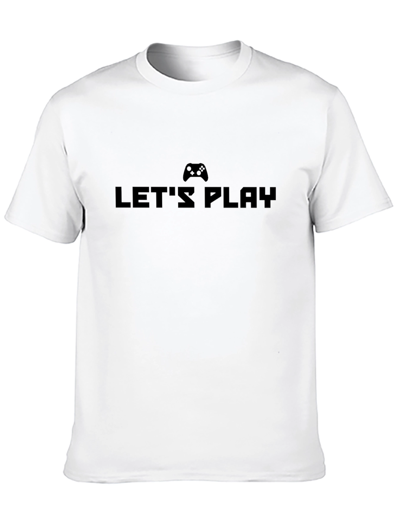 Black Let's Play Black T-Shirt - Gamer Edition view 10