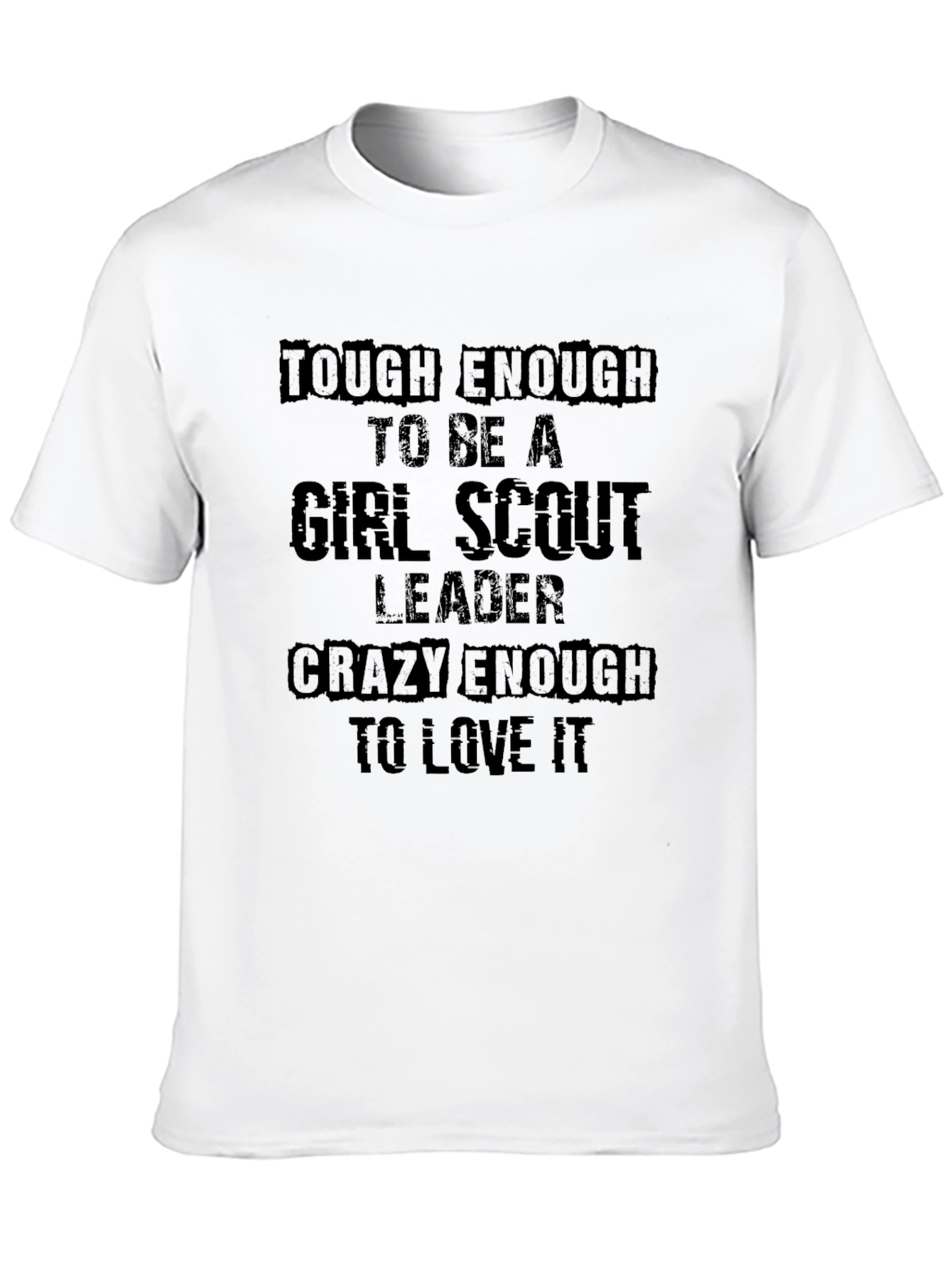 Black Tough Enough Girl Scout Leader Black T-Shirt view 10