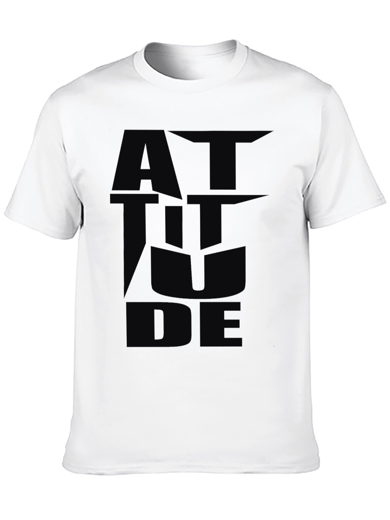 Black Attitude Graphic Black T-Shirt view 10