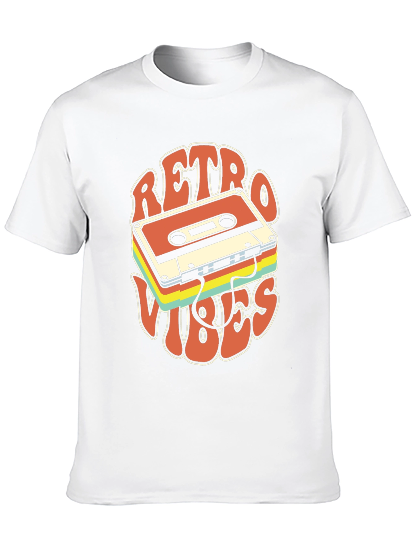 Black Retro Vibes Cassette T-Shirt view 10