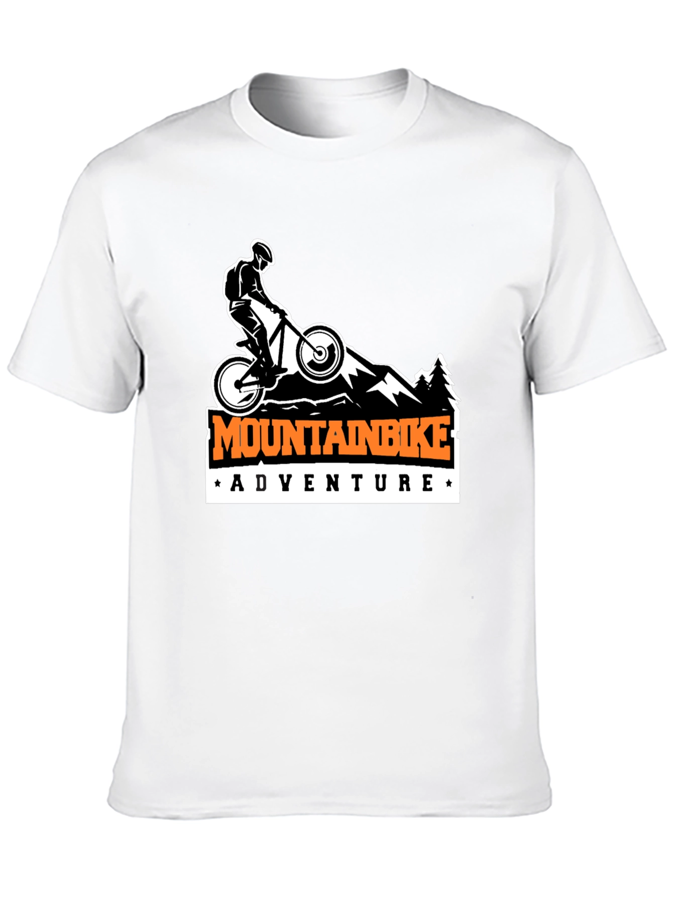 Black Mountain Bike Adventure T-Shirt - Black view 10