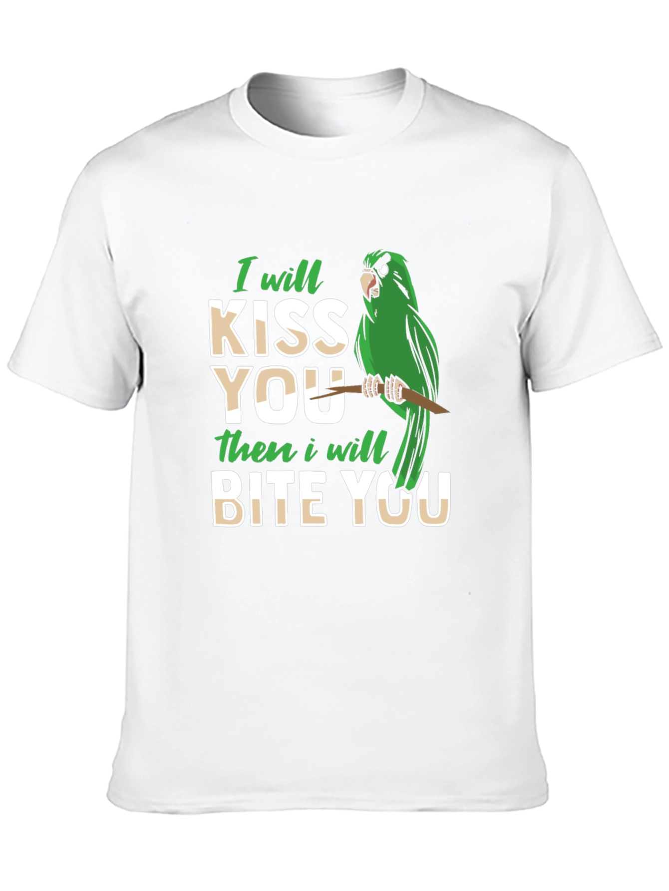 Black I Will Kiss You Then Bite You T-Shirt view 10