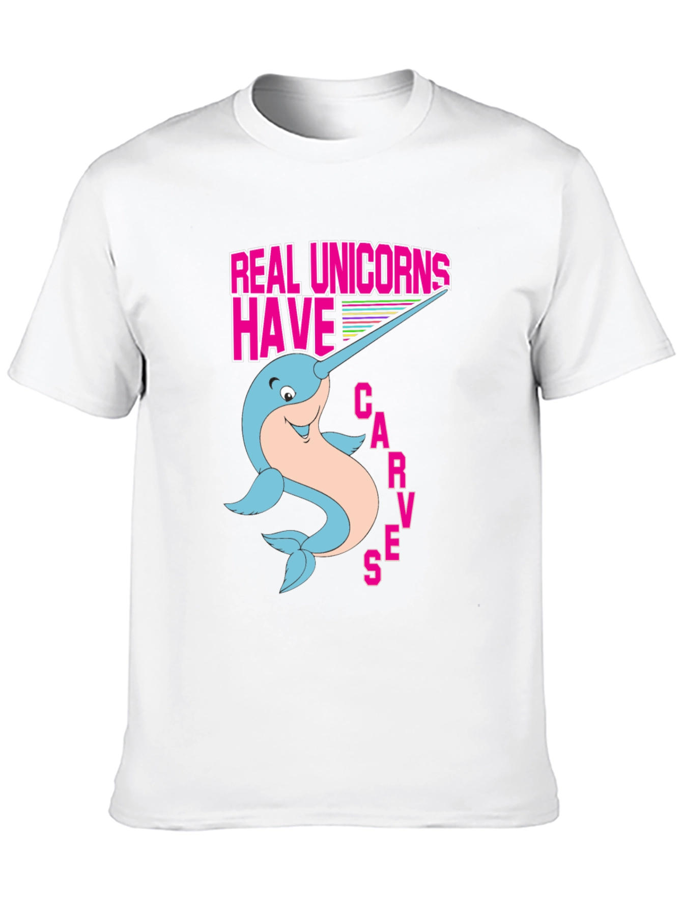 Black Real Unicorns Narwhal T-Shirt view 10