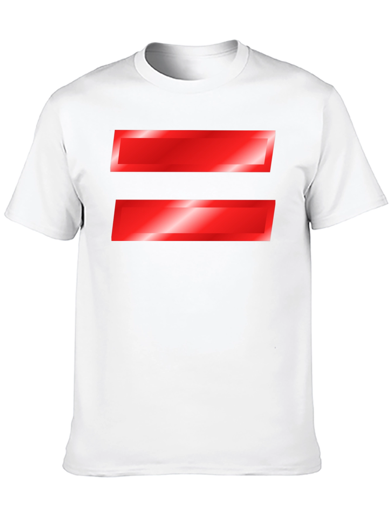 Black Equality Symbol T-Shirt - Bold Red Graphic Tee view 10