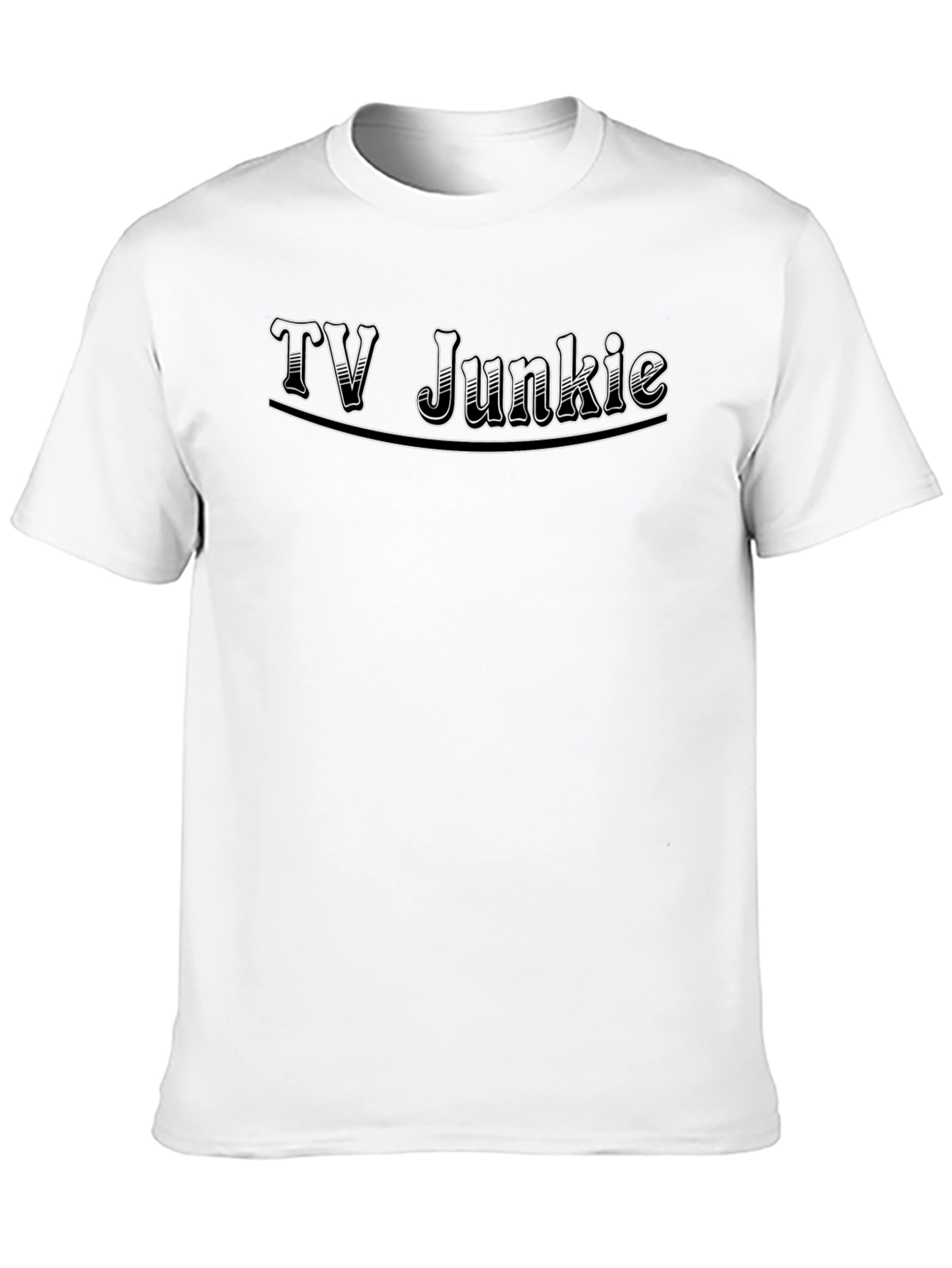 Black TV Junkie Black T-Shirt - Graphic Tee view 10