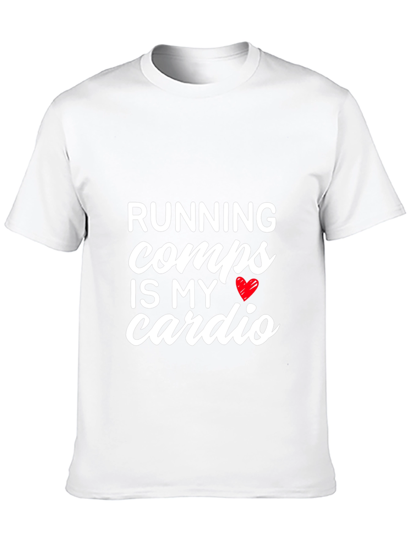 Black Running Comps is My Cardio Black Graphic Tee view 10