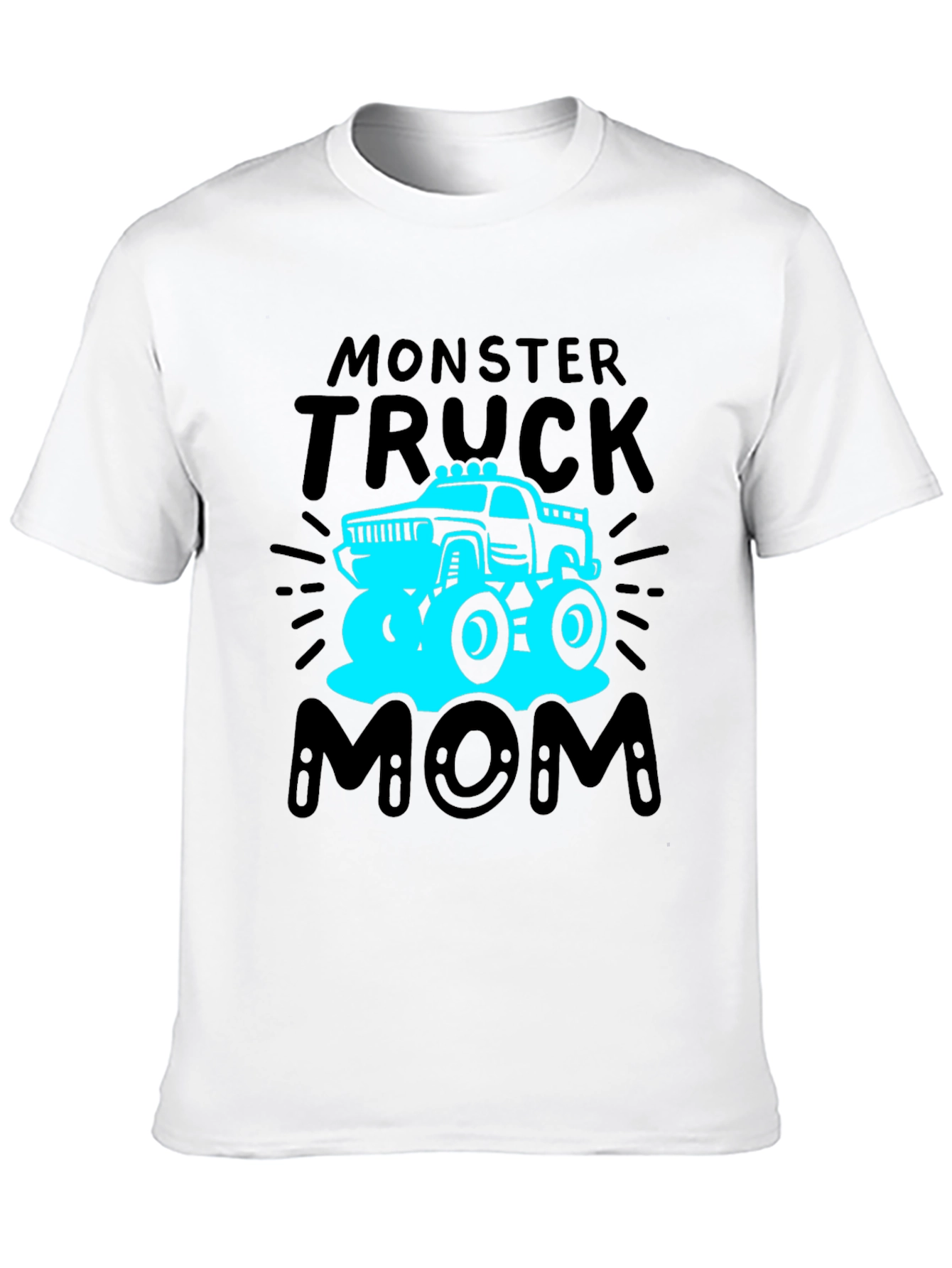 Black Monster Truck Mom T-Shirt view 10