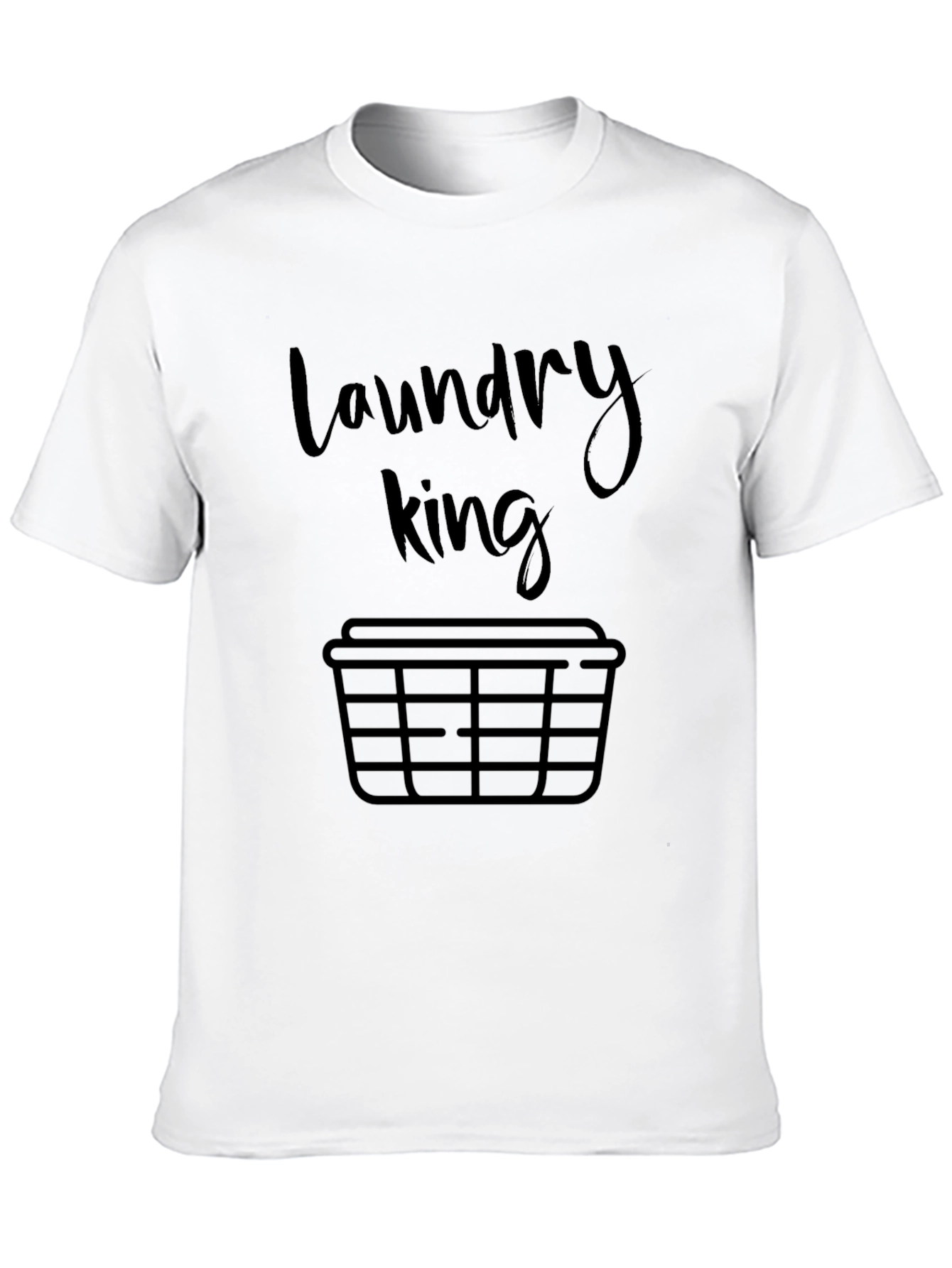 Black Laundry King Graphic T-Shirt - Funny Men's Tee view 10