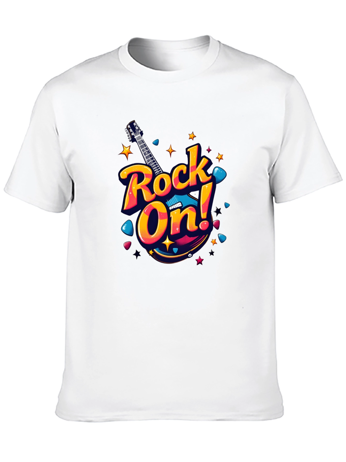 Black Rock On! Graphic T-Shirt view 10