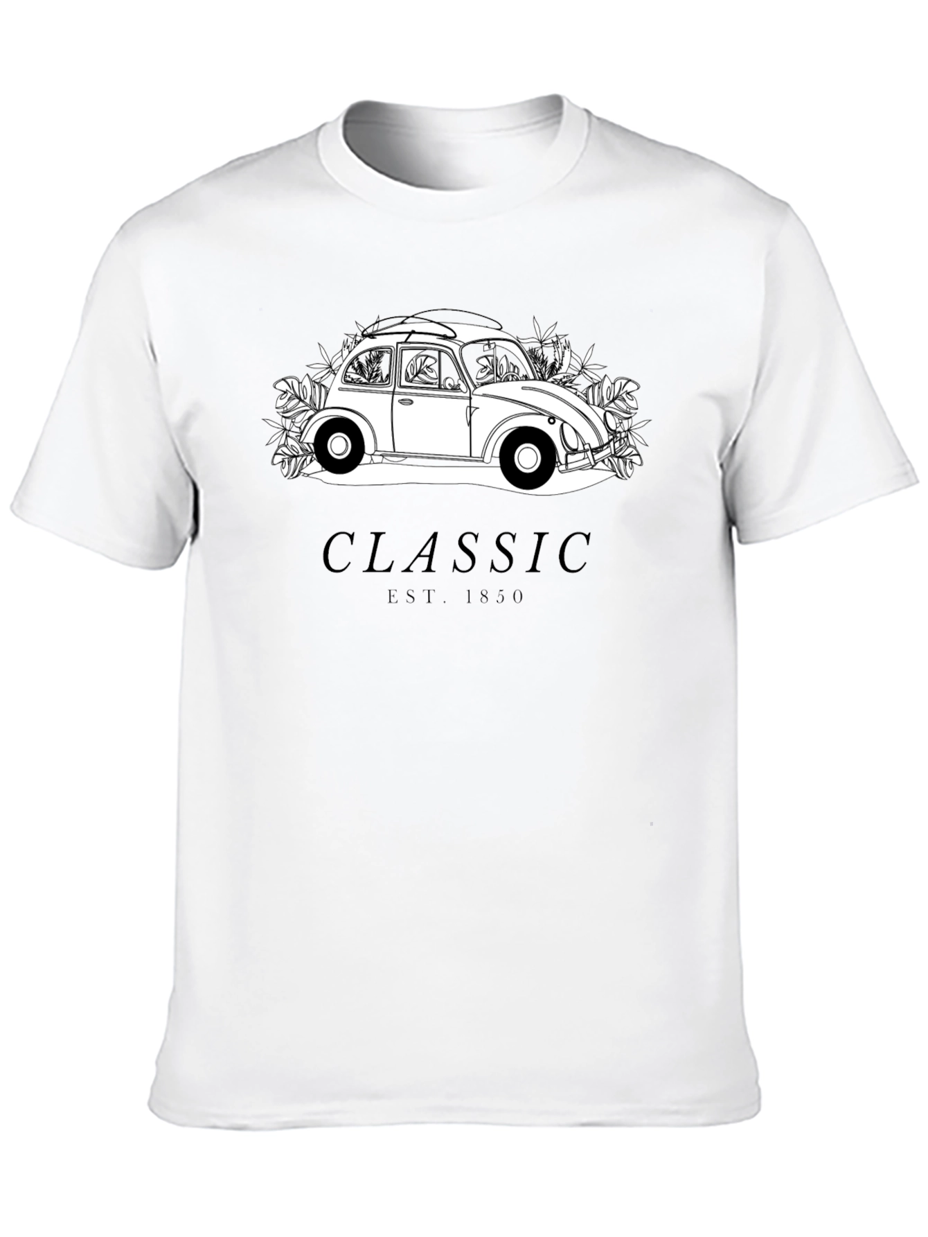 Black Classic Car Graphic T-Shirt - Black view 10
