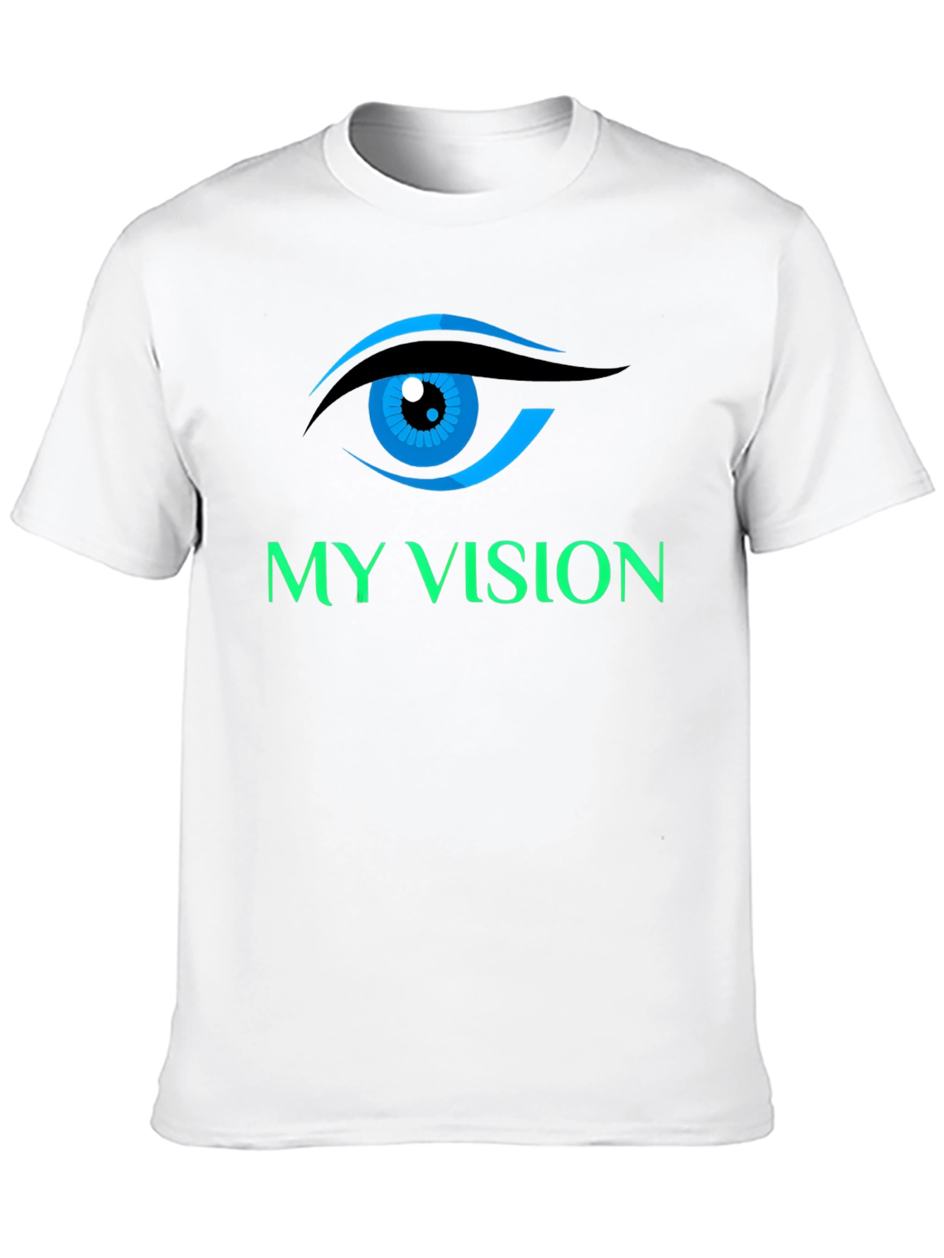 Black My Vision Graphic Tee - Eye See You T-Shirt view 10