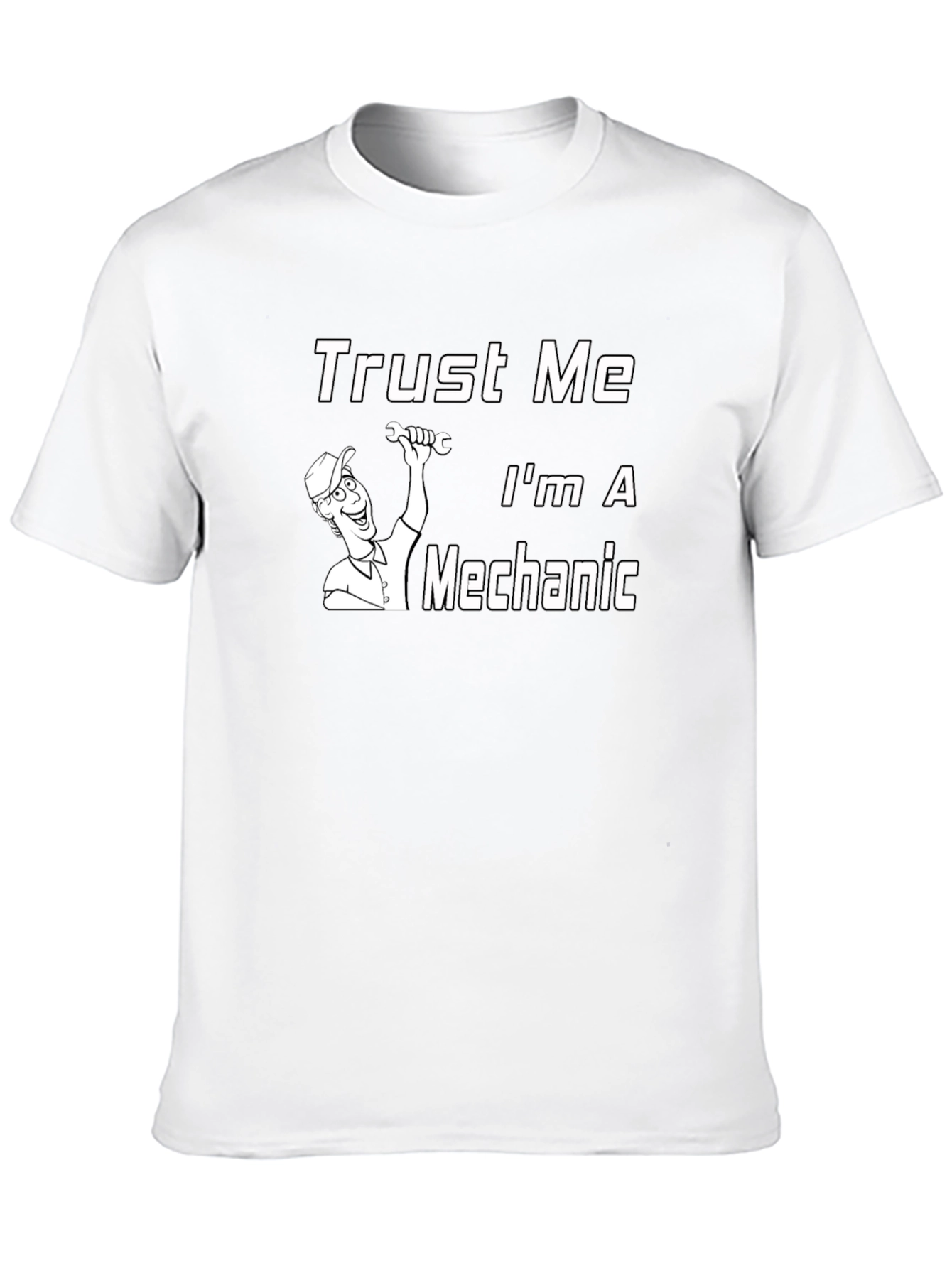 Black Trust Me I'm A Mechanic T-Shirt - Black view 10