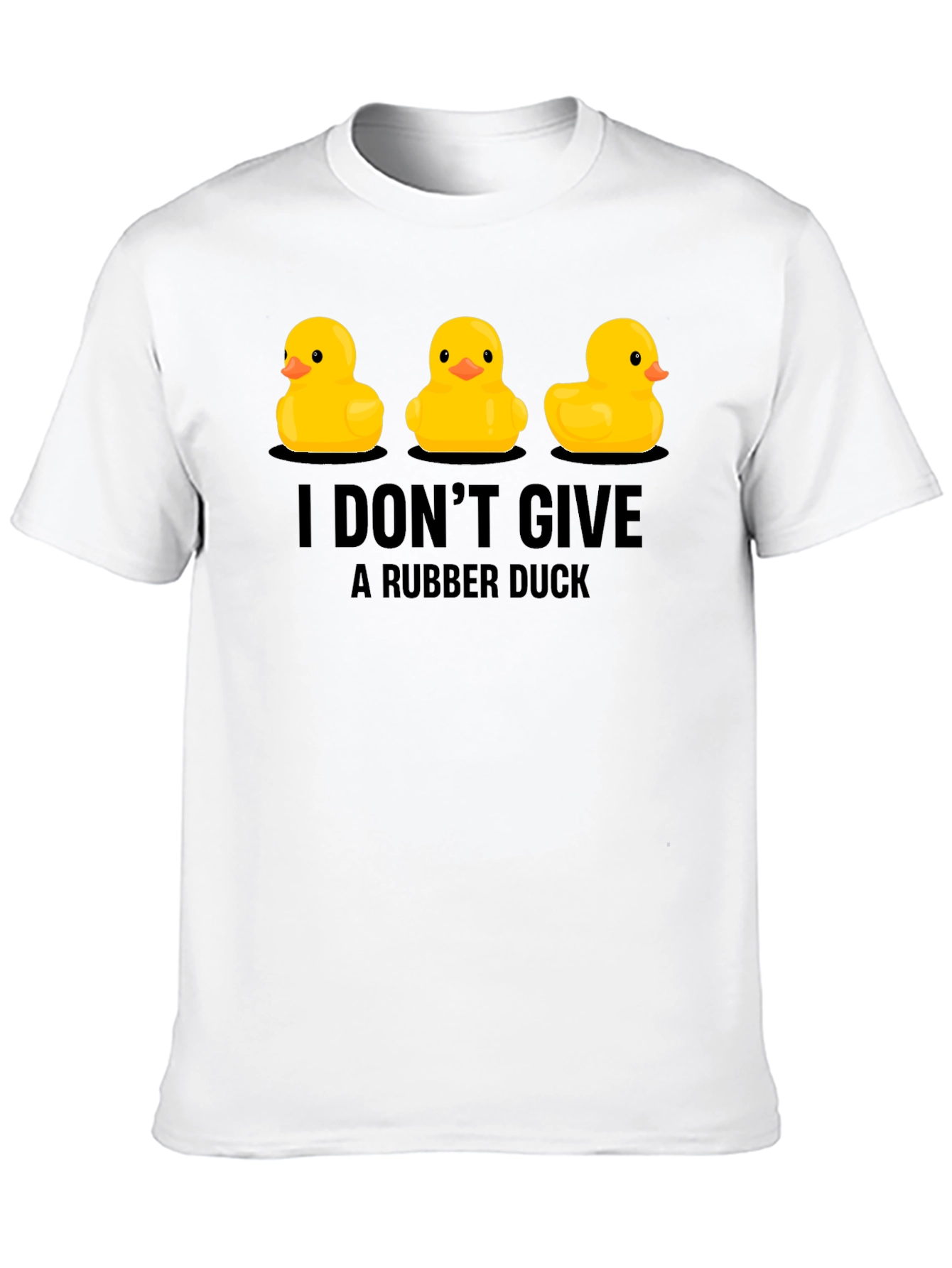 Black Rubber Duck T-Shirt: I Don't Give a Duck! view 10