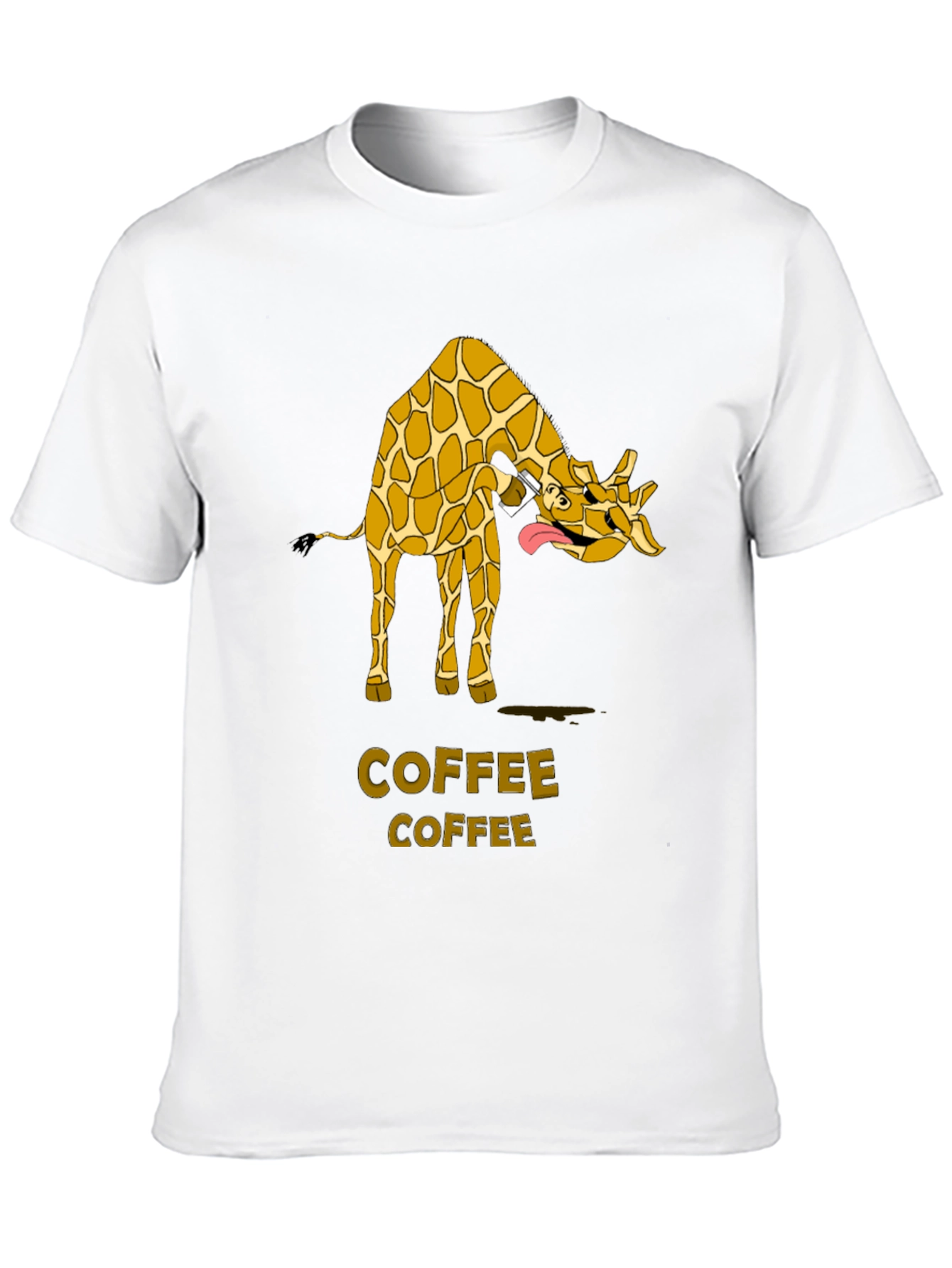 Black Giraffe Coffee Lover T-Shirt view 10