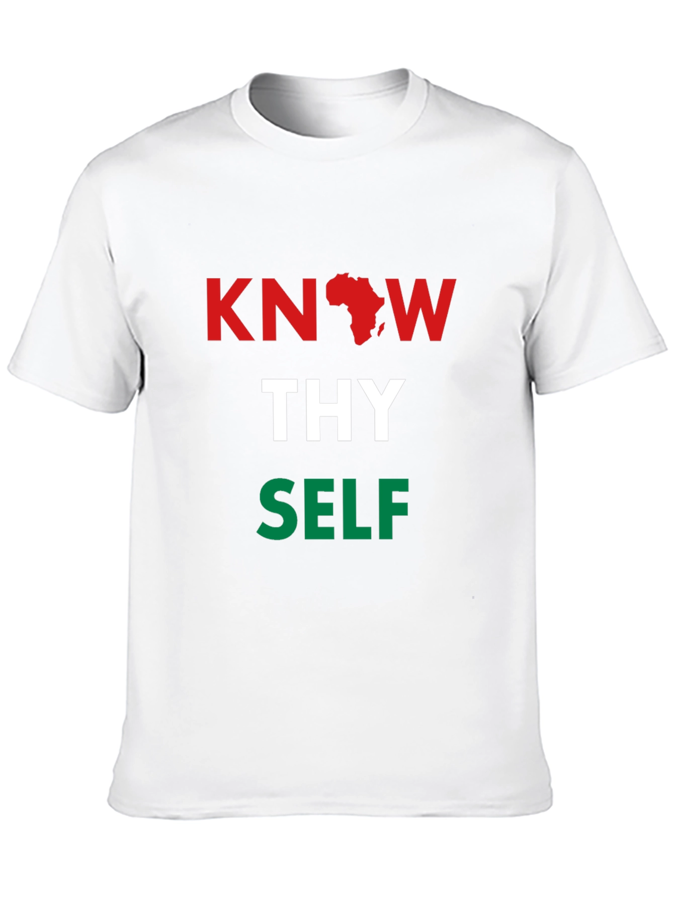 Black Know Thy Self T-Shirt - Pan African Colors view 10