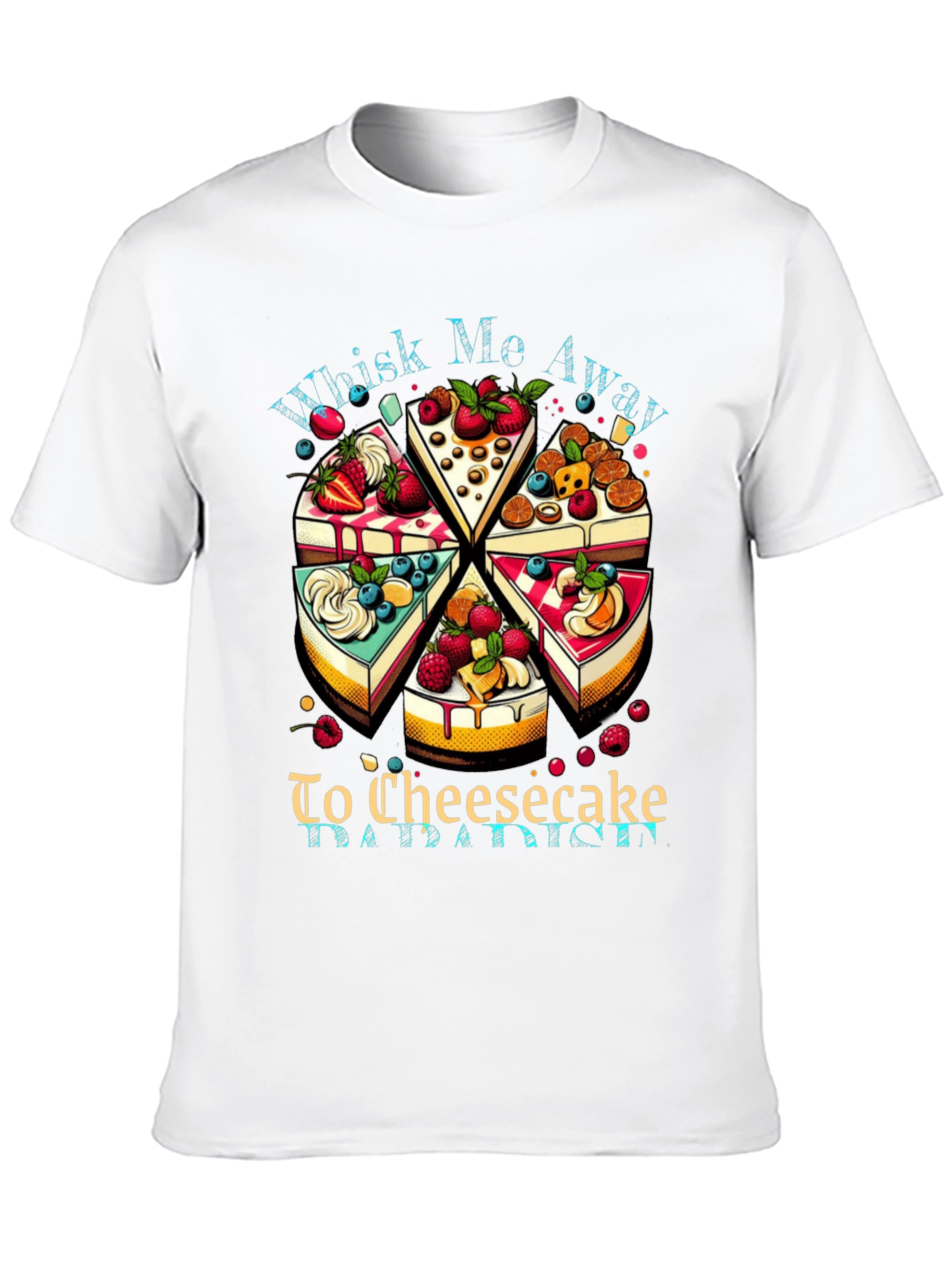 Black Whisk Me Away Cheesecake T-Shirt view 10