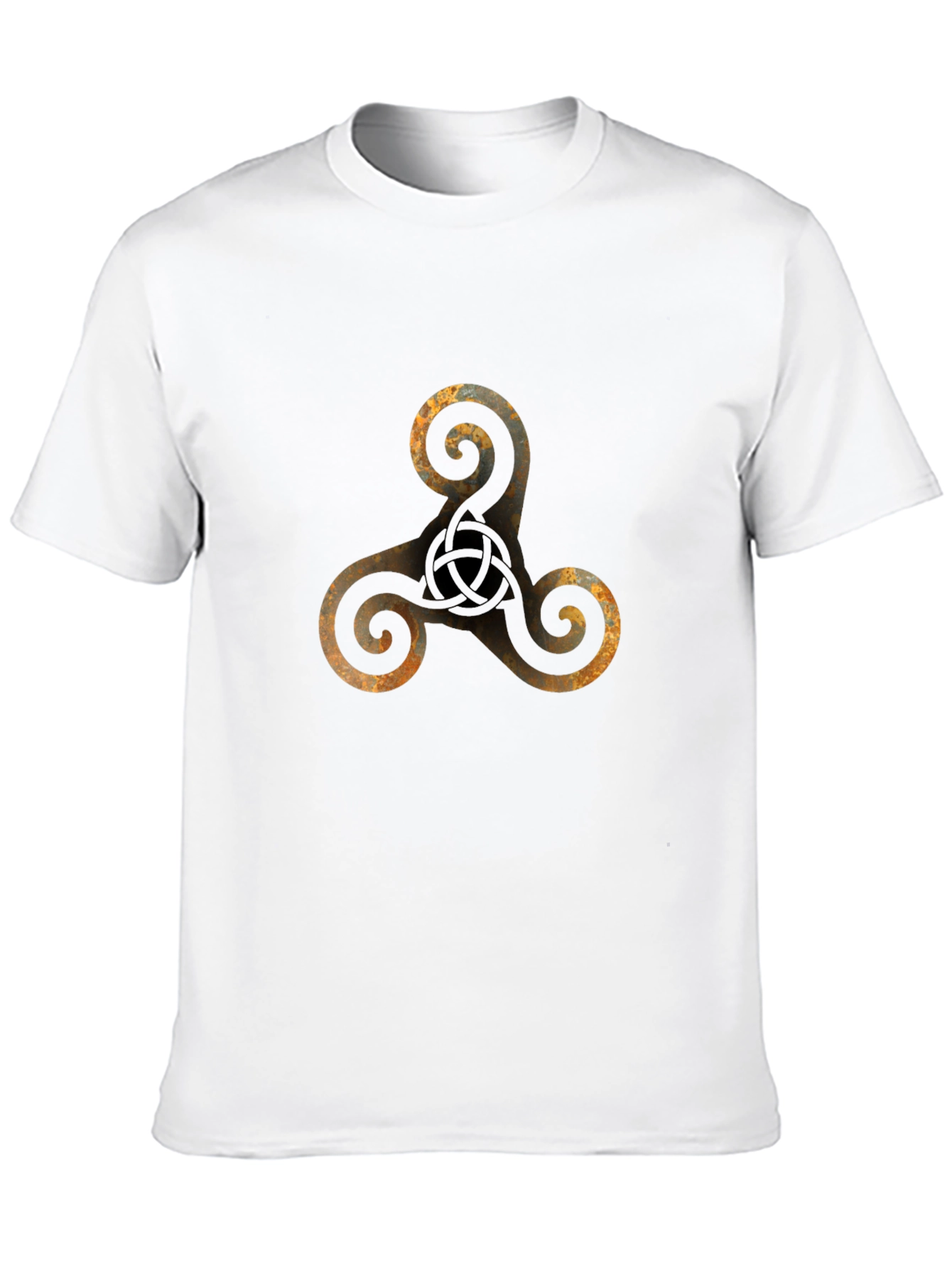 Black Triskele Symbol Black T-Shirt view 10