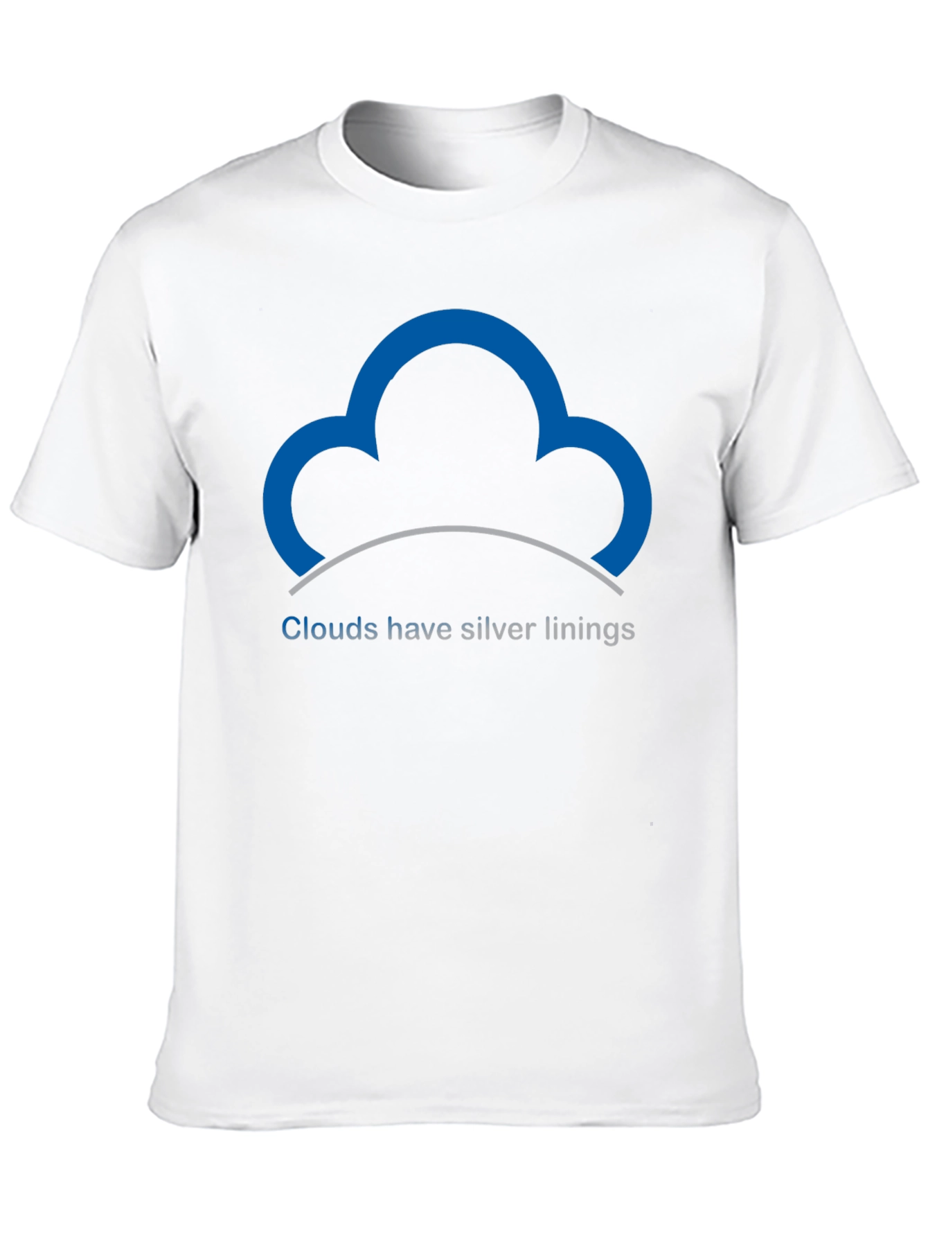 Black Optimistic Cloud T-Shirt - Silver Linings view 10