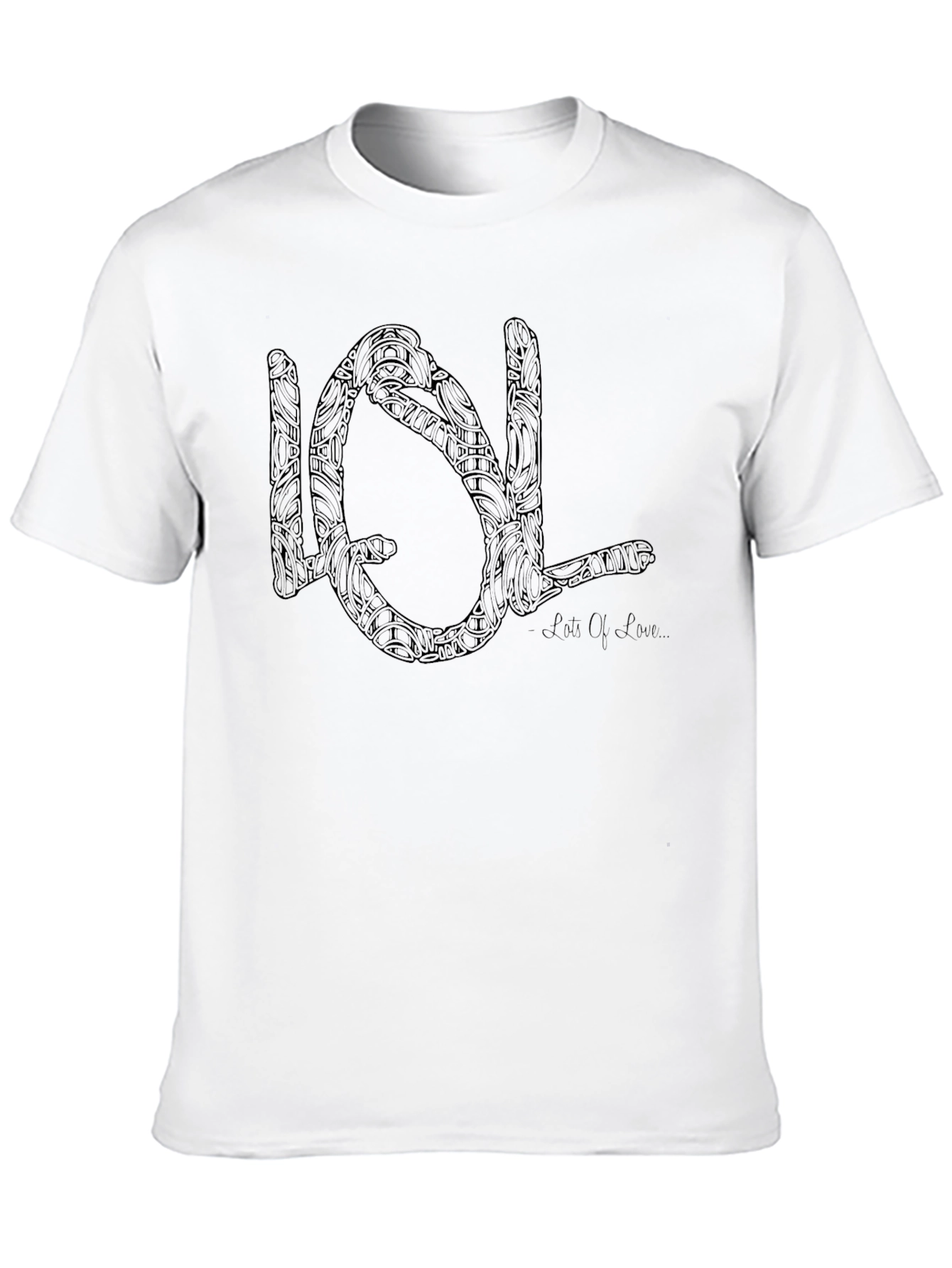 Black LOL Artistic Black Tee view 10