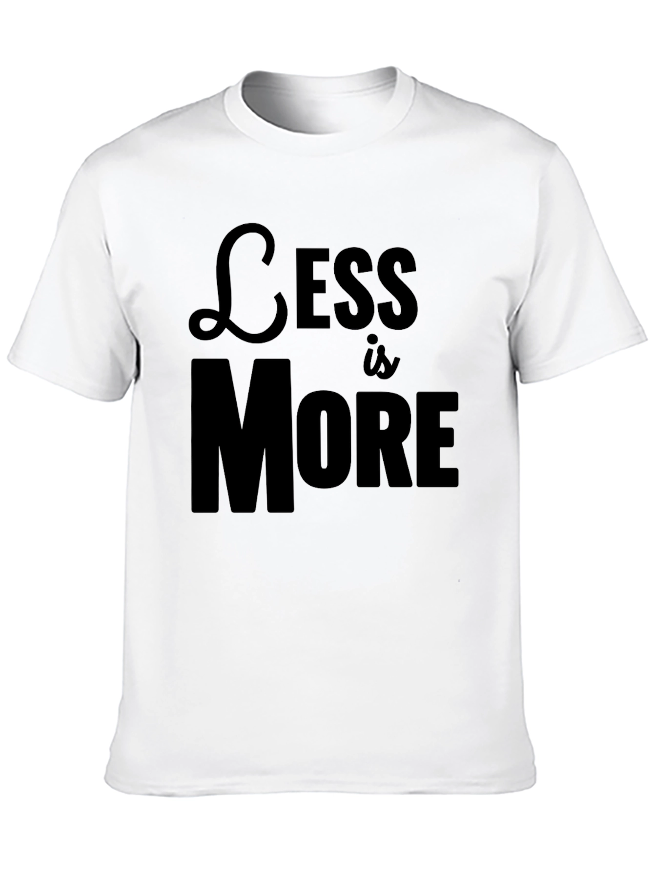 Black Less is More Black Graphic Tee view 10