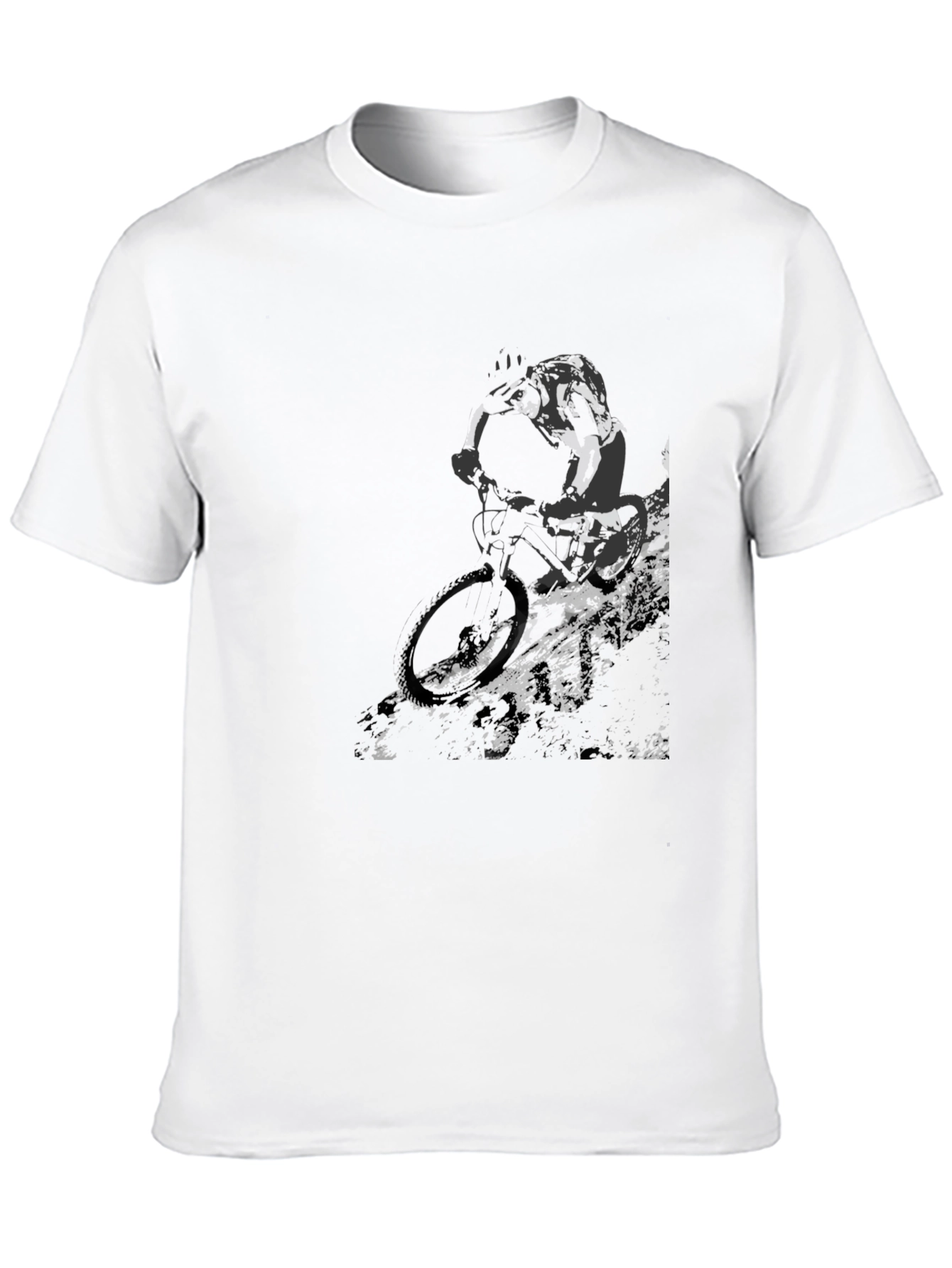 Black Mountain Biker Graphic T-Shirt - Black view 10