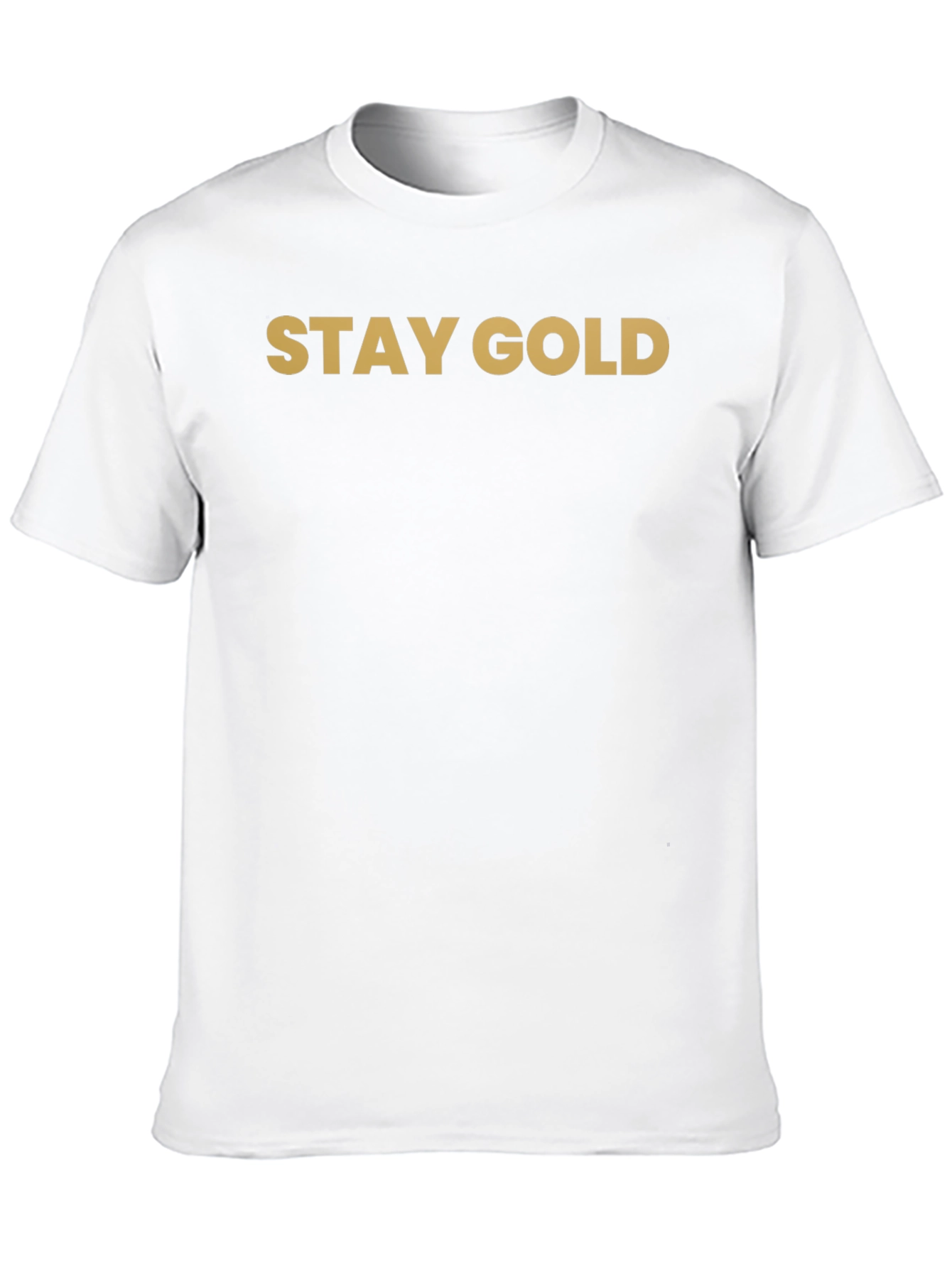 Black Stay Gold Graphic Tee - Classic Black T-Shirt view 10