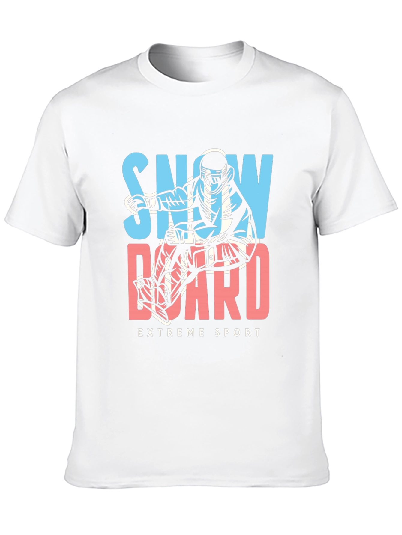 Black Snowboard Extreme Sport Graphic Tee view 10