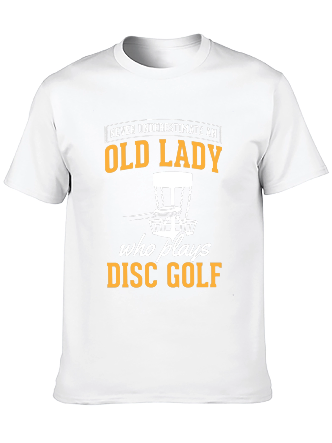 Black Old Lady Disc Golf T-Shirt view 10
