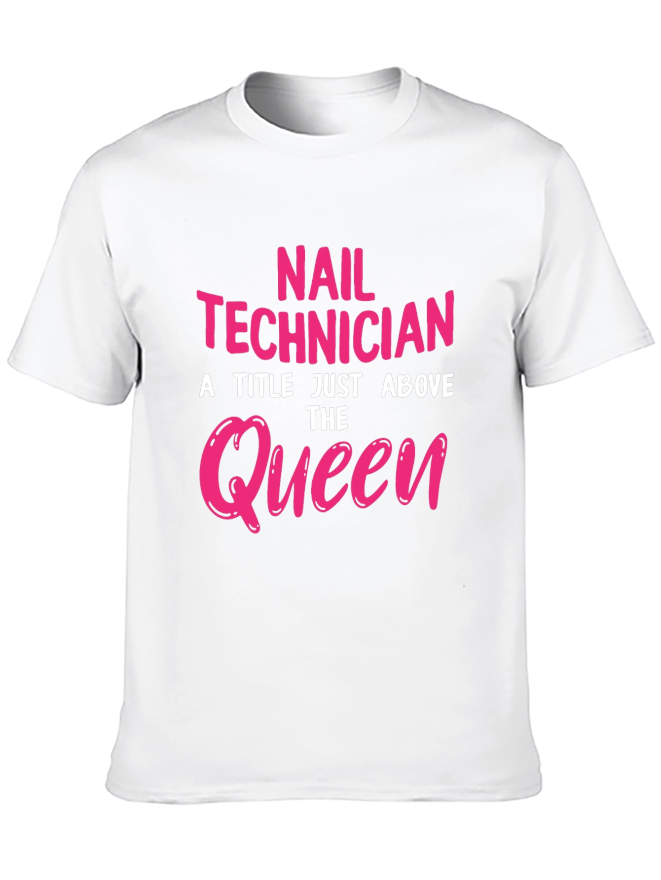 Black Nail Technician Queen Graphic T-Shirt view 10