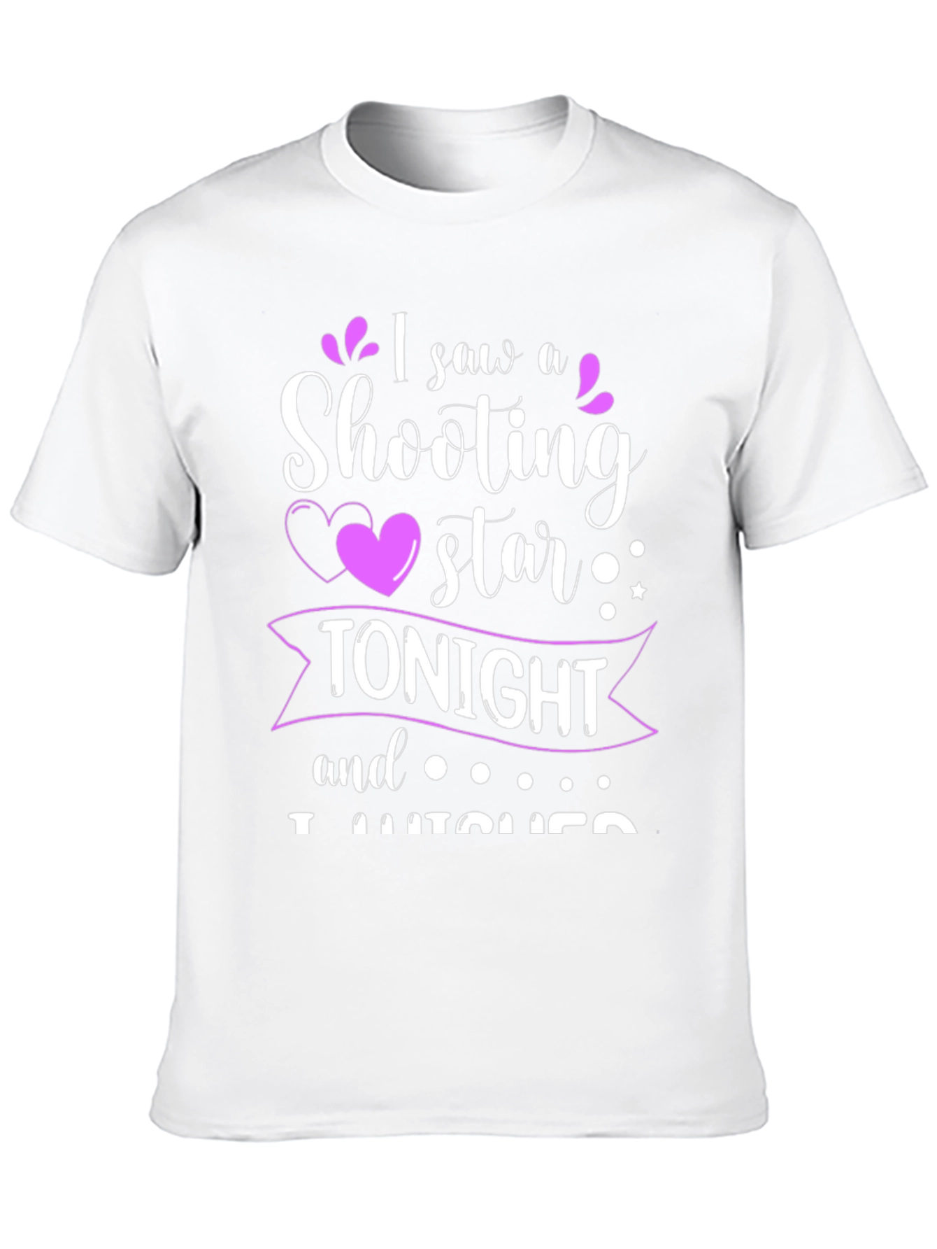 Black Shooting Star Wish T-Shirt - Black view 10